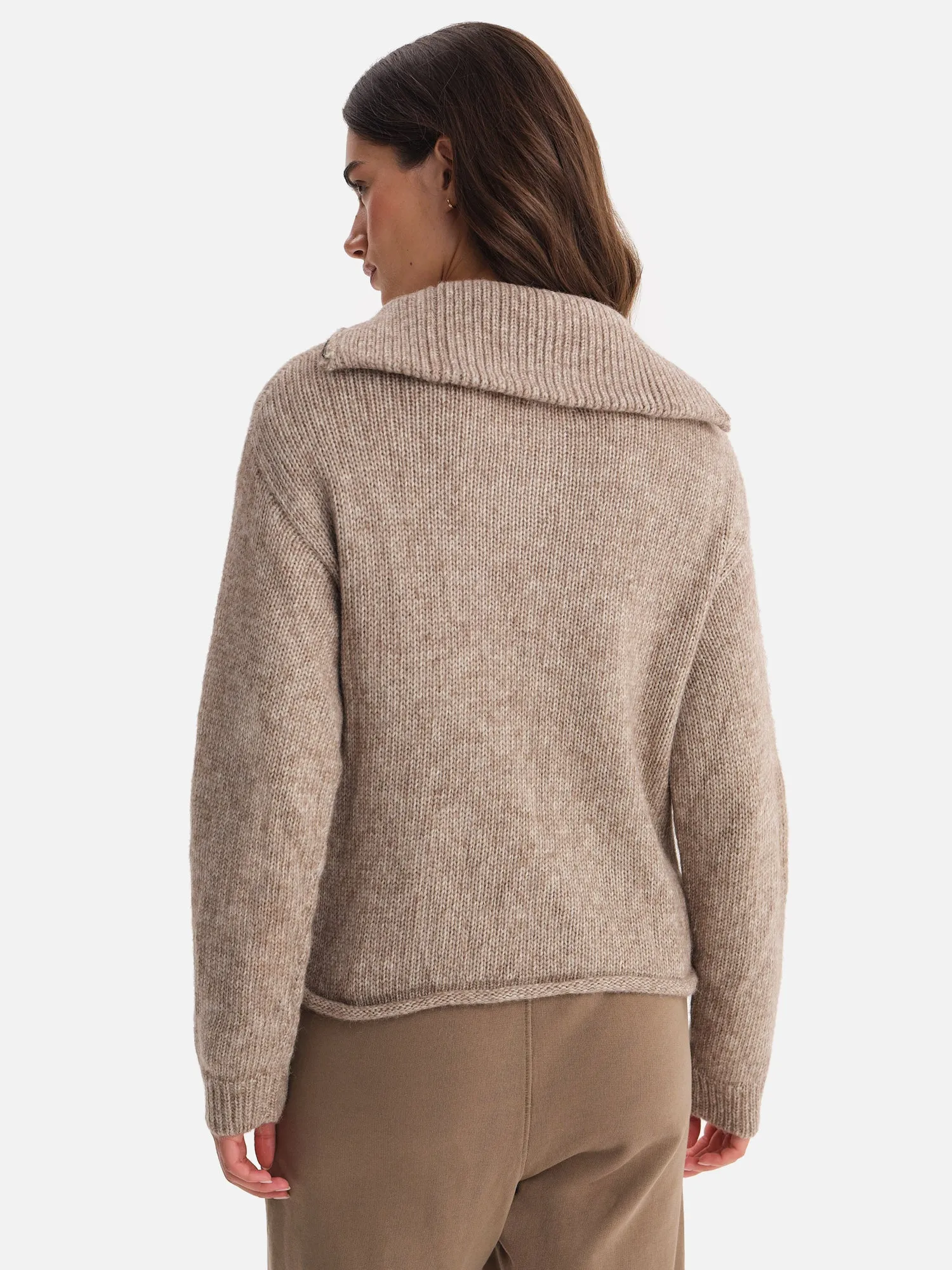 Luxe Alpaca Half-Zip Sweater sold by MATE the Label product image thumbnail 5