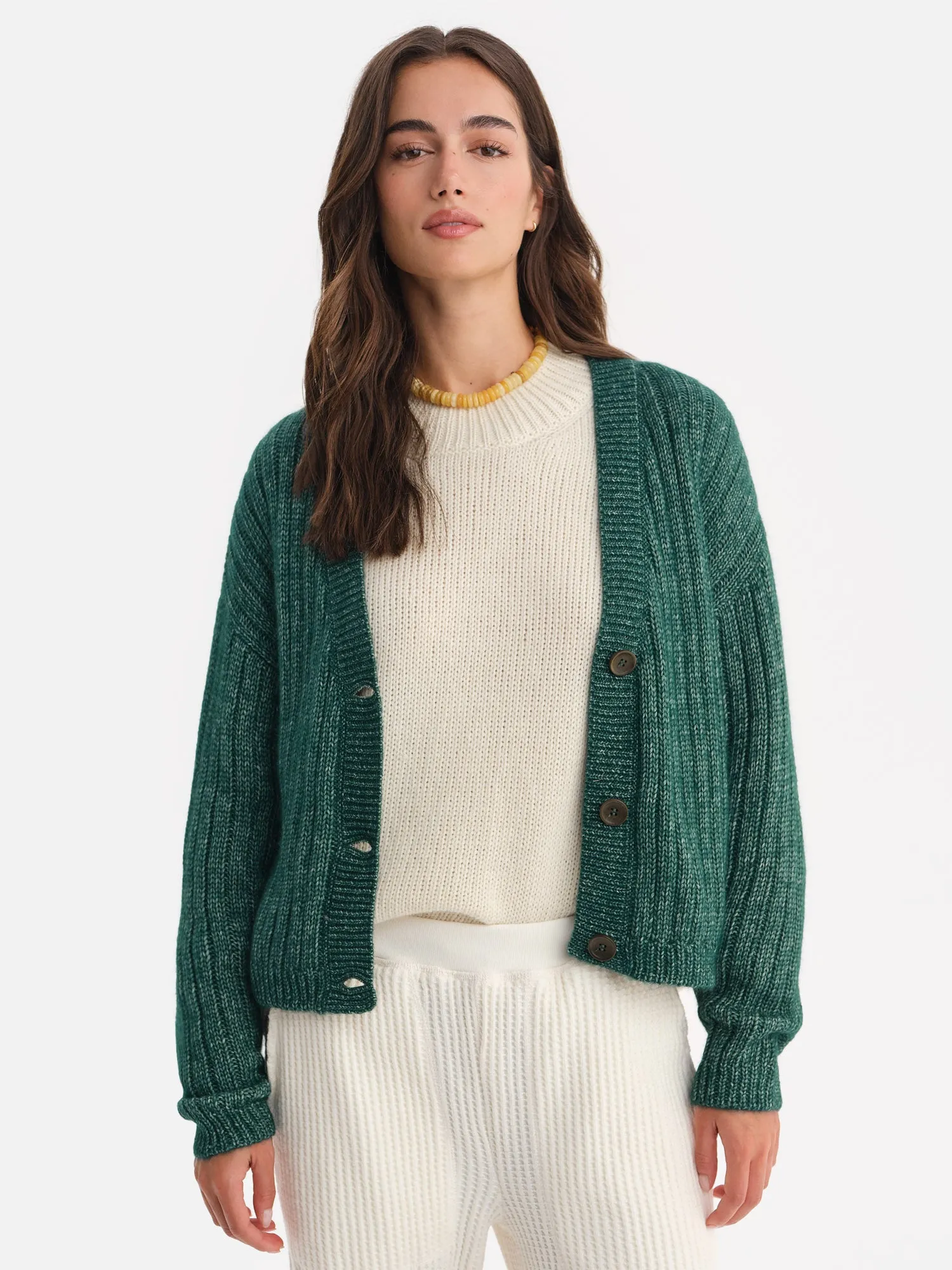 Luxe Alpaca Ribbed Cardigan sold by MATE the Label