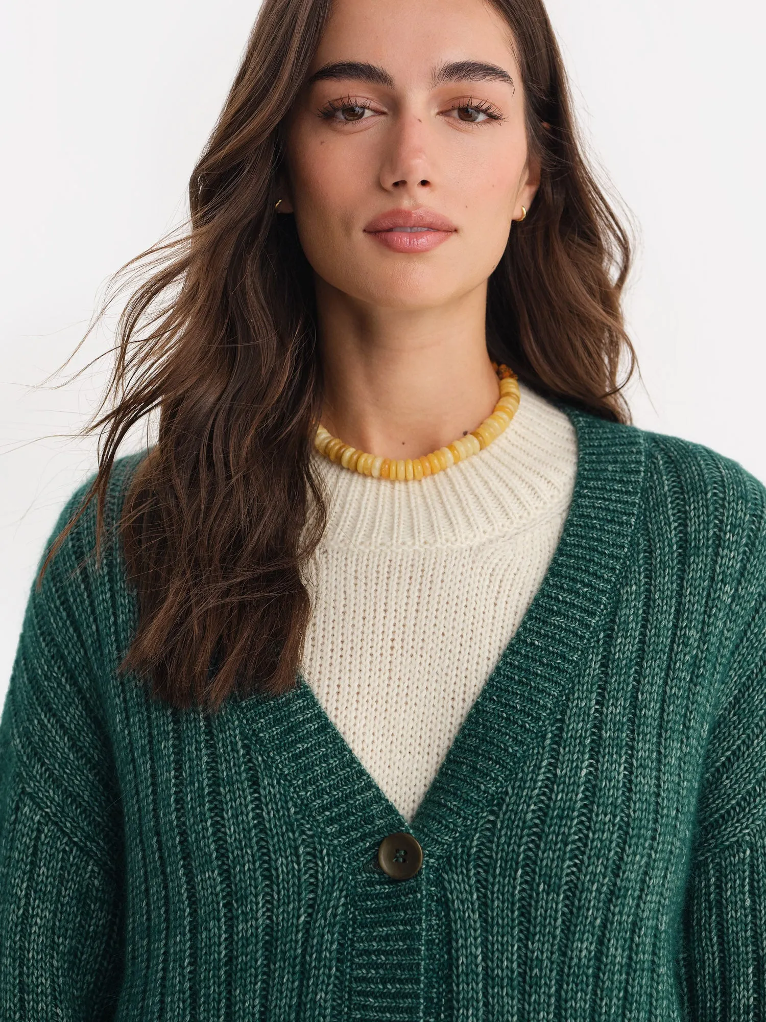 Luxe Alpaca Ribbed Cardigan sold by MATE the Label product image thumbnail 3