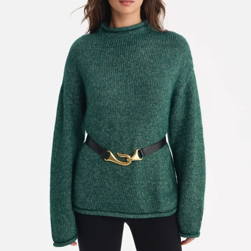 Luxe Alpaca Rollneck Sweater sold by MATE the Label