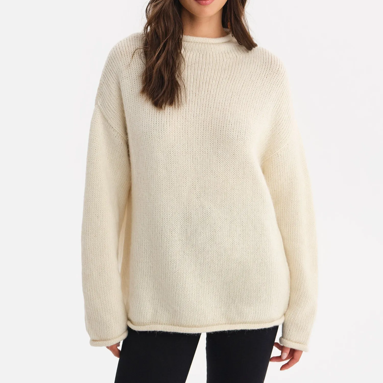 Luxe Alpaca Rollneck Sweater sold by MATE the Label