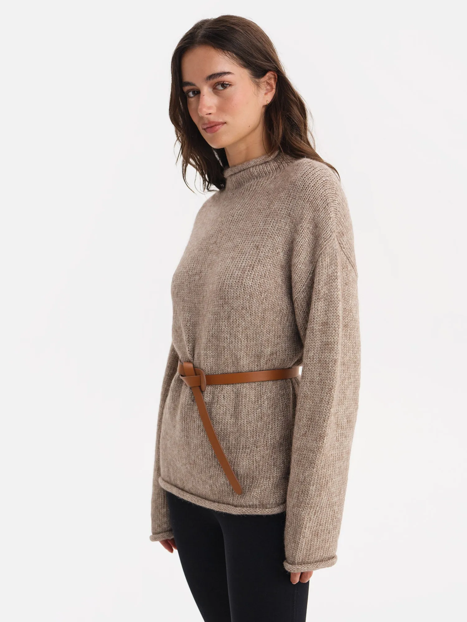 Luxe Alpaca Rollneck Sweater sold by MATE the Label product image thumbnail 4