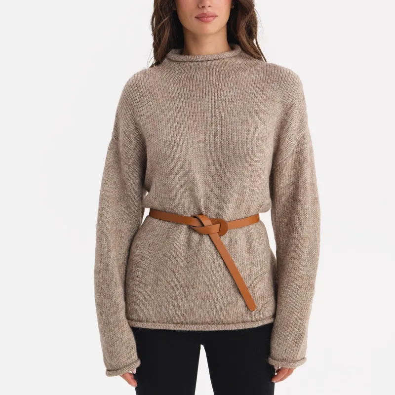 Luxe Alpaca Rollneck Sweater sold by MATE the Label