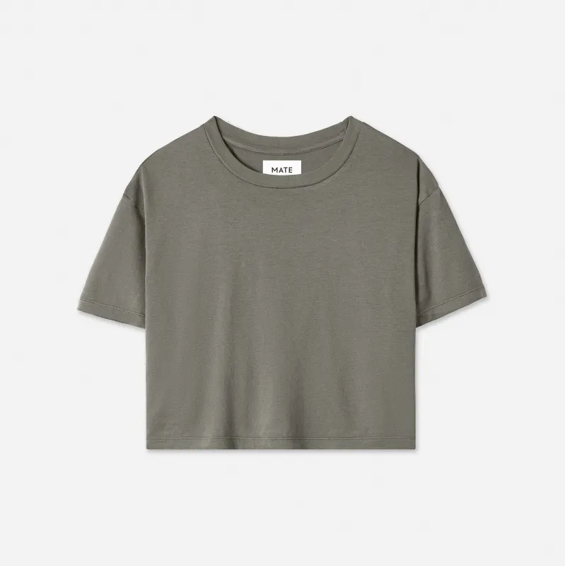 Organic Cotton Relaxed Crop Tee sold by MATE the Label