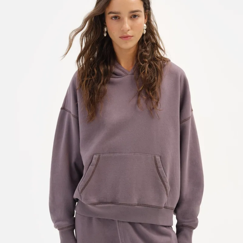 Organic Fleece Contrast Hoodie sold by MATE the Label