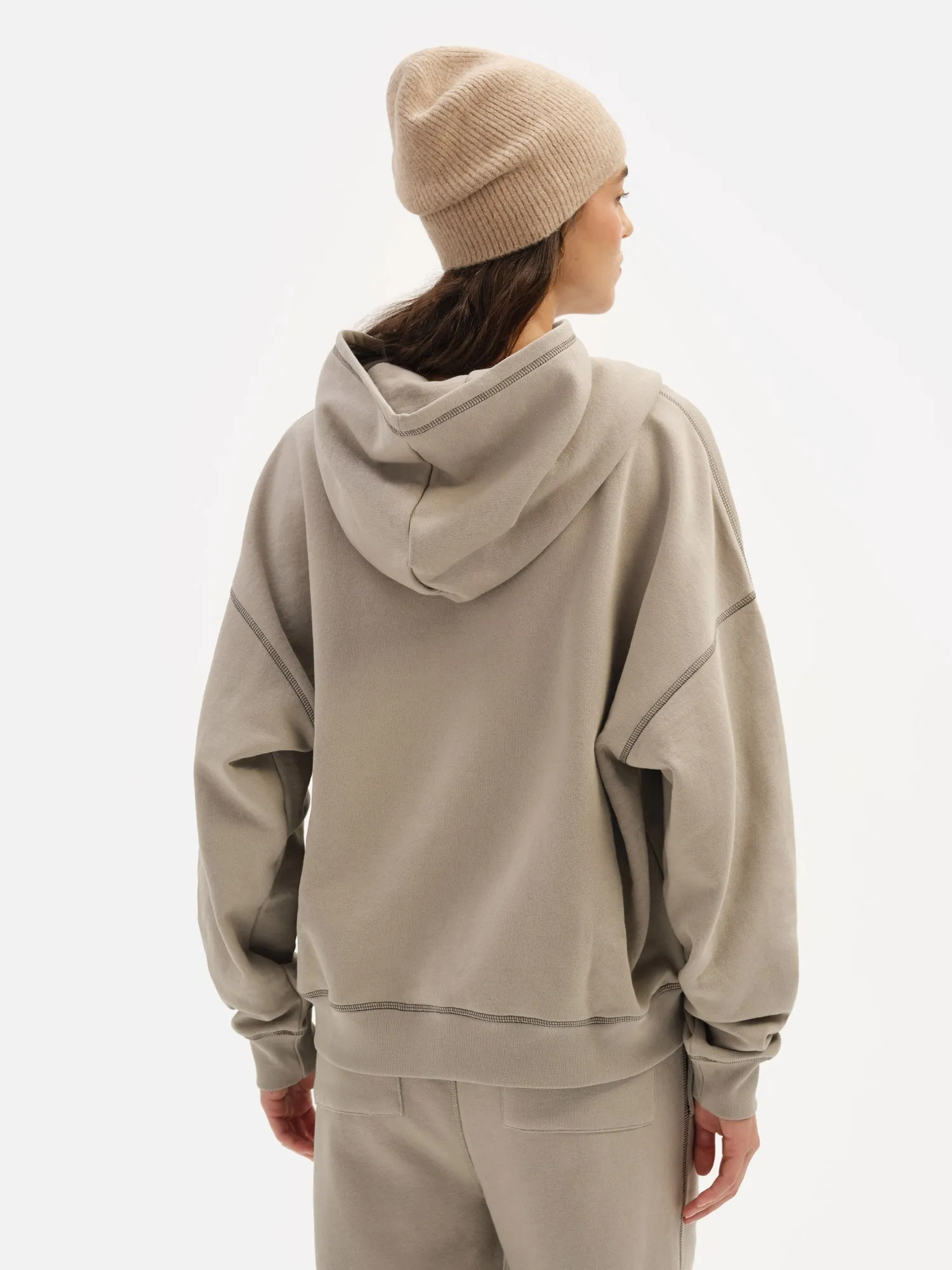 Organic Fleece Contrast Hoodie sold by MATE the Label product image thumbnail 5