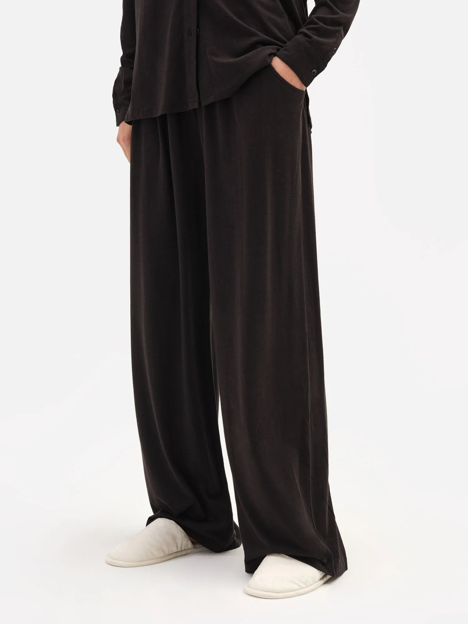 Tencel Sleep Wide Leg Pant sold by MATE the Label product image thumbnail 4