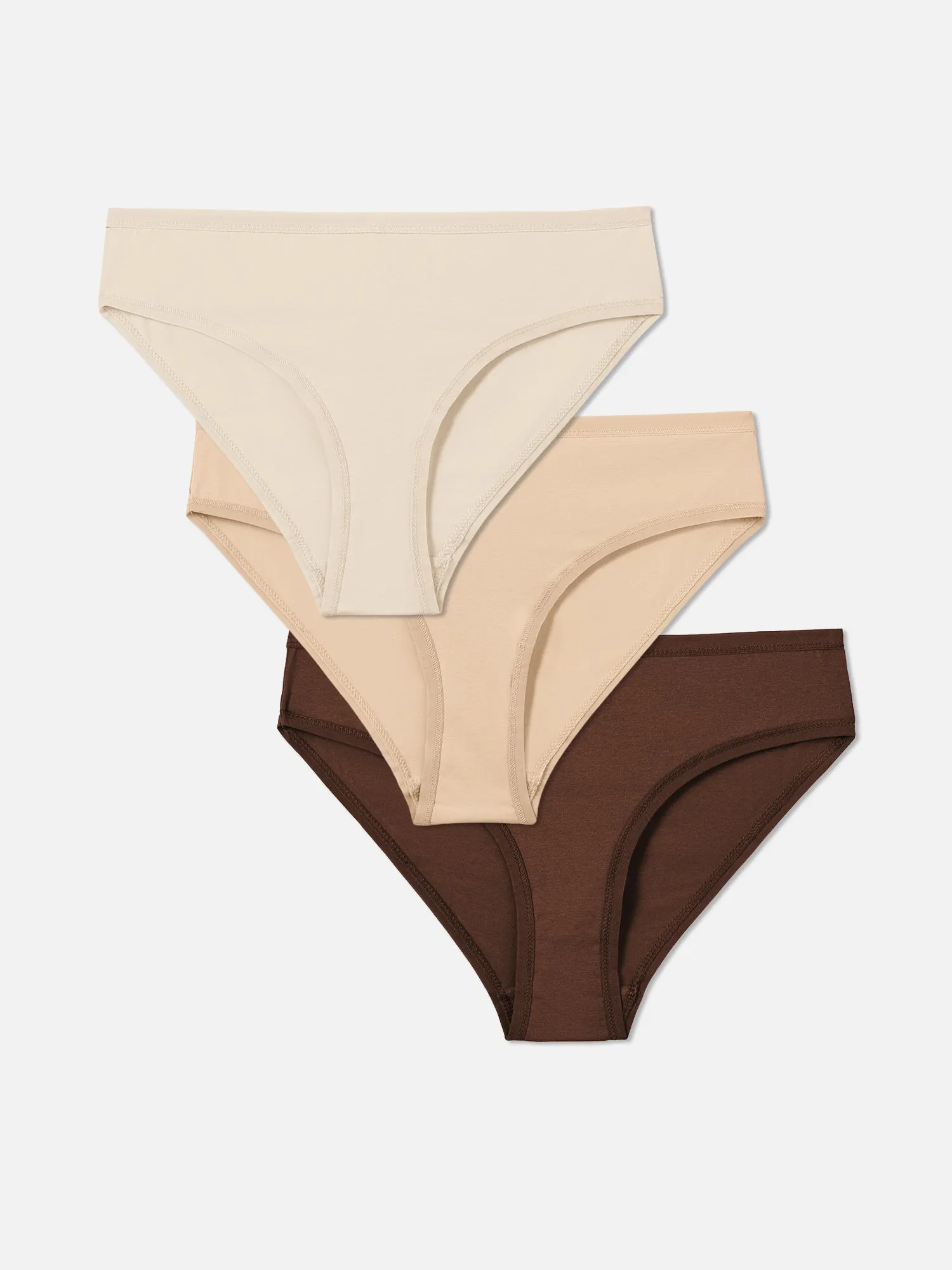 Organic Comfort Mid Rise Bikini 3 Pack sold by MATE the Label product image thumbnail 2