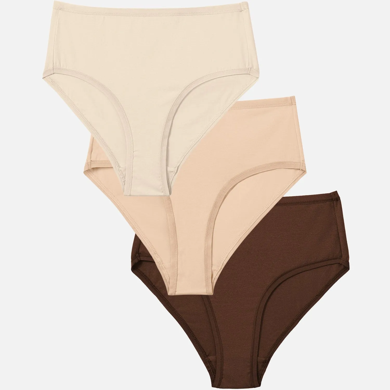 Organic Comfort High Waist Brief 3 Pack sold by MATE the Label