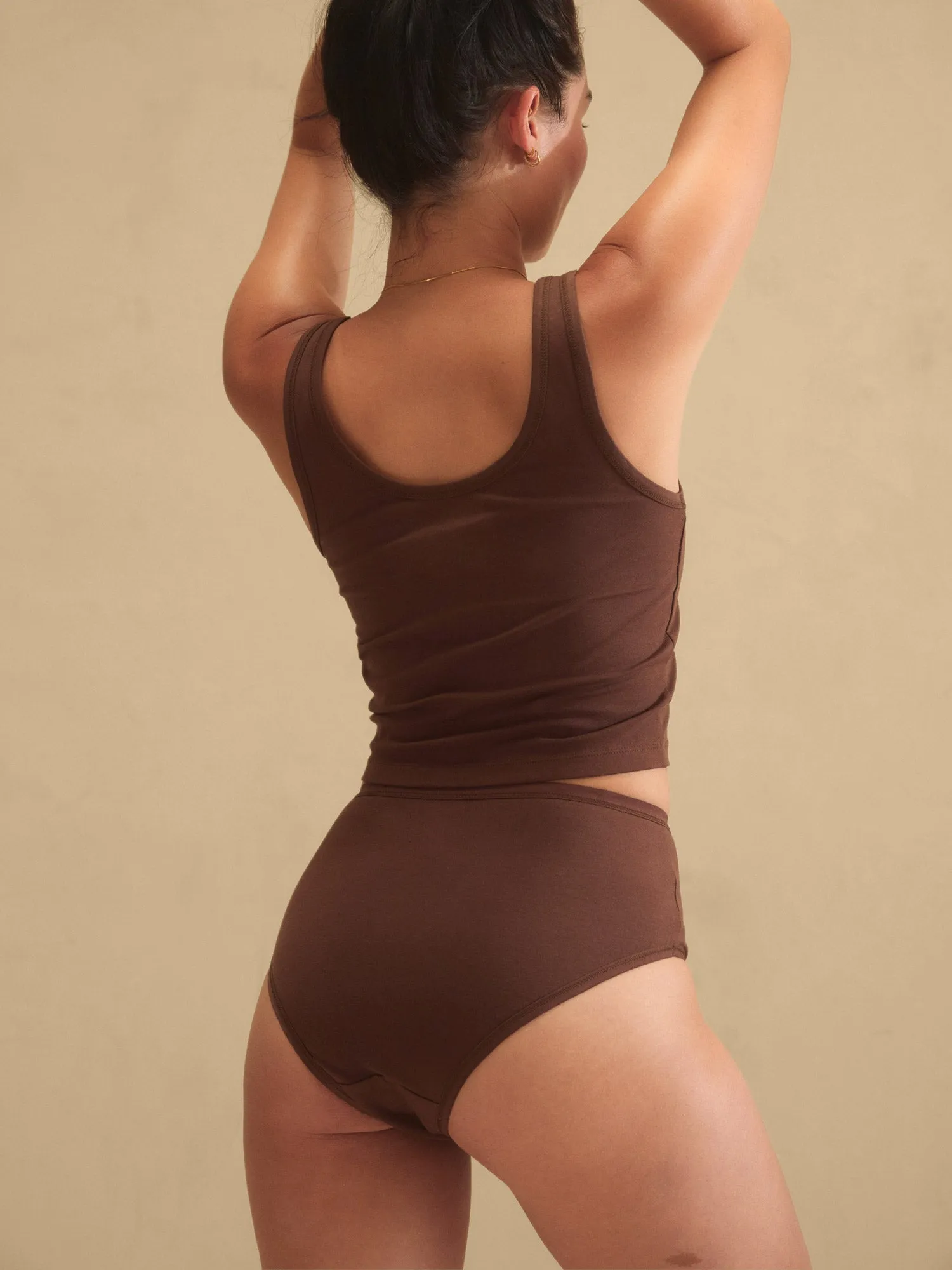 Organic Comfort High Waist Brief 3 Pack sold by MATE the Label product image thumbnail 4