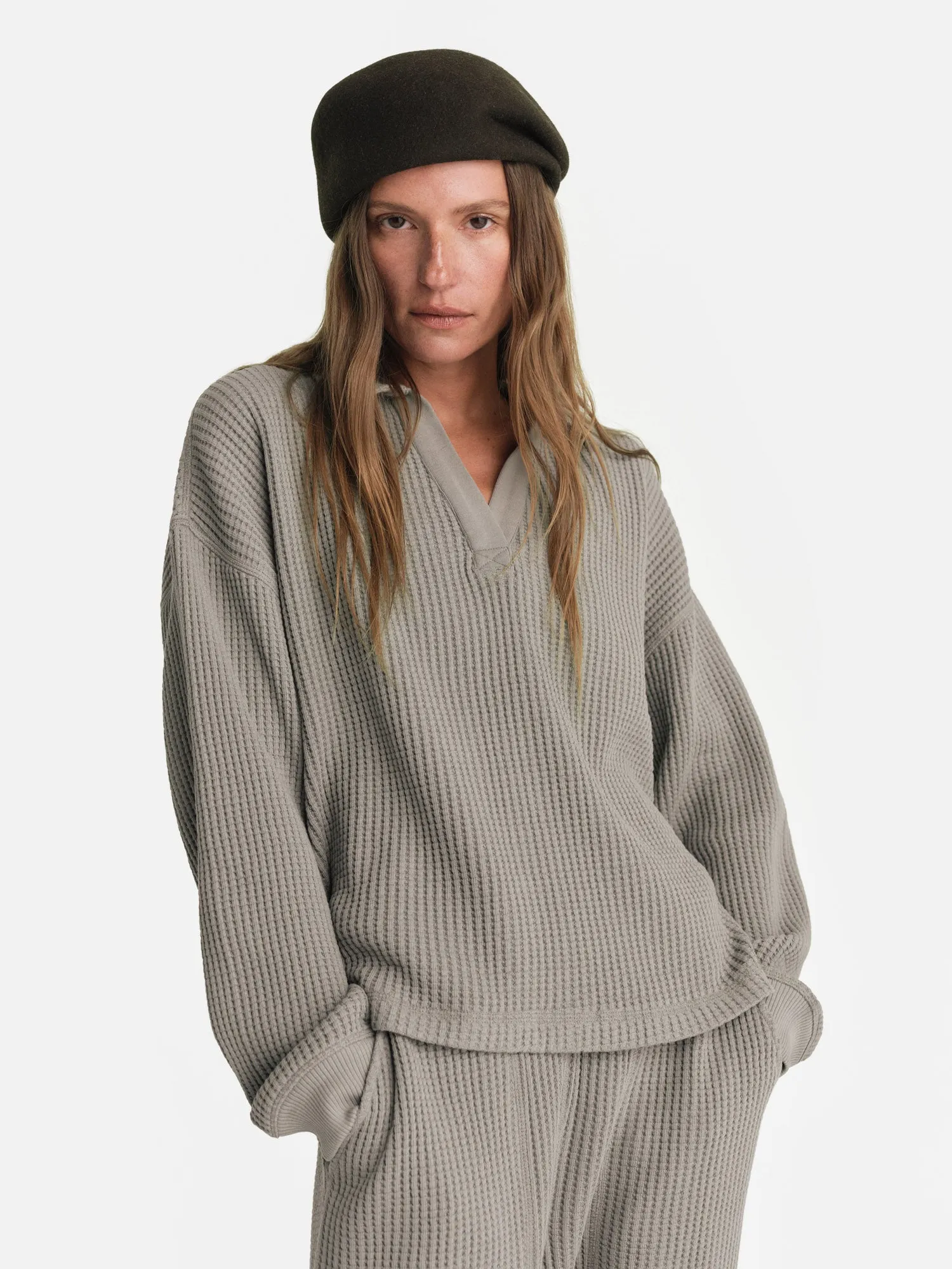 Organic Waffle Polo sold by MATE the Label product image thumbnail 2