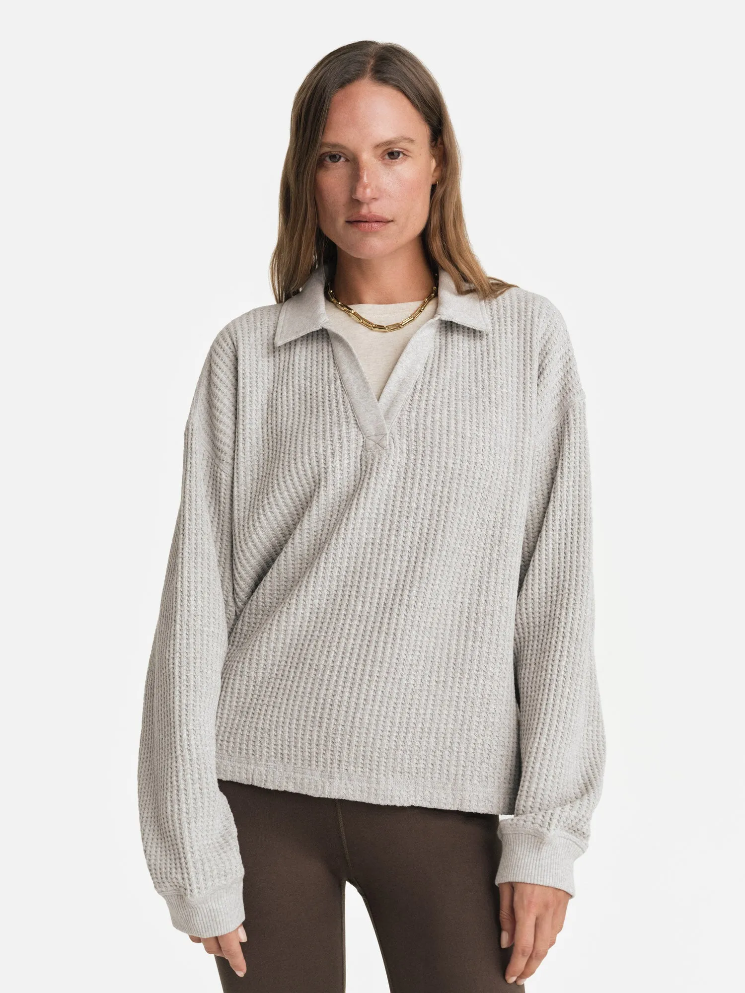 Organic Waffle Polo sold by MATE the Label product image thumbnail 2