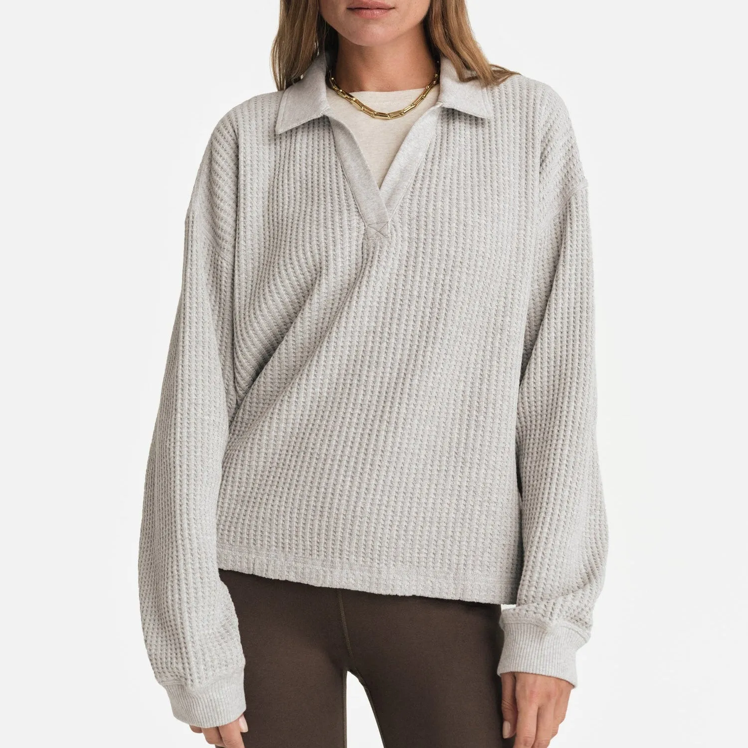 Organic Waffle Polo sold by MATE the Label