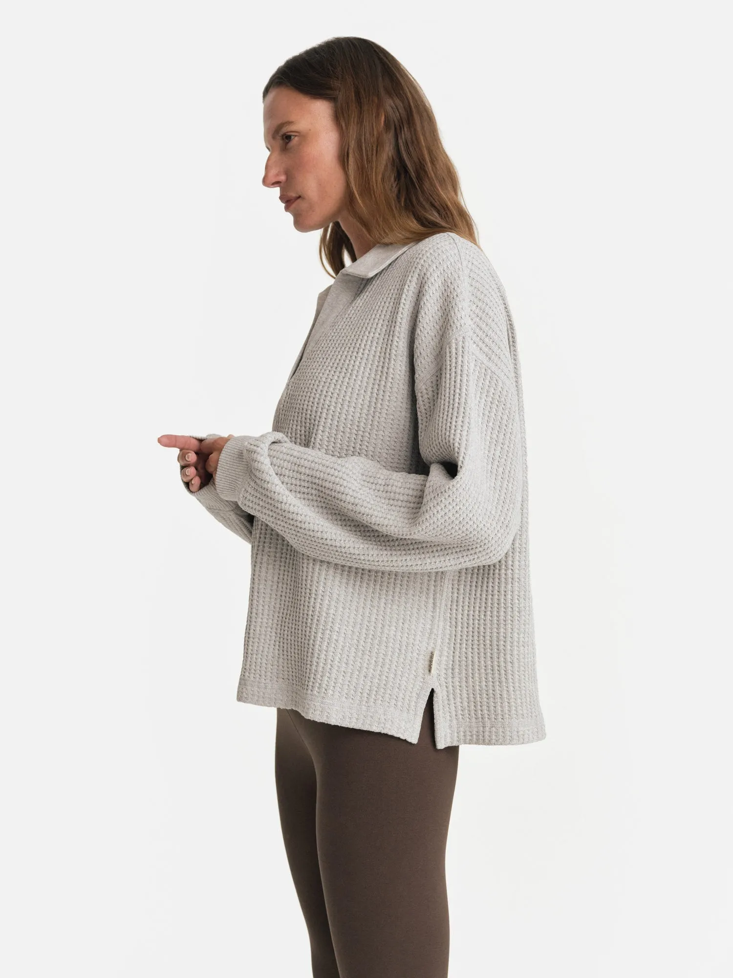 Organic Waffle Polo sold by MATE the Label product image thumbnail 4