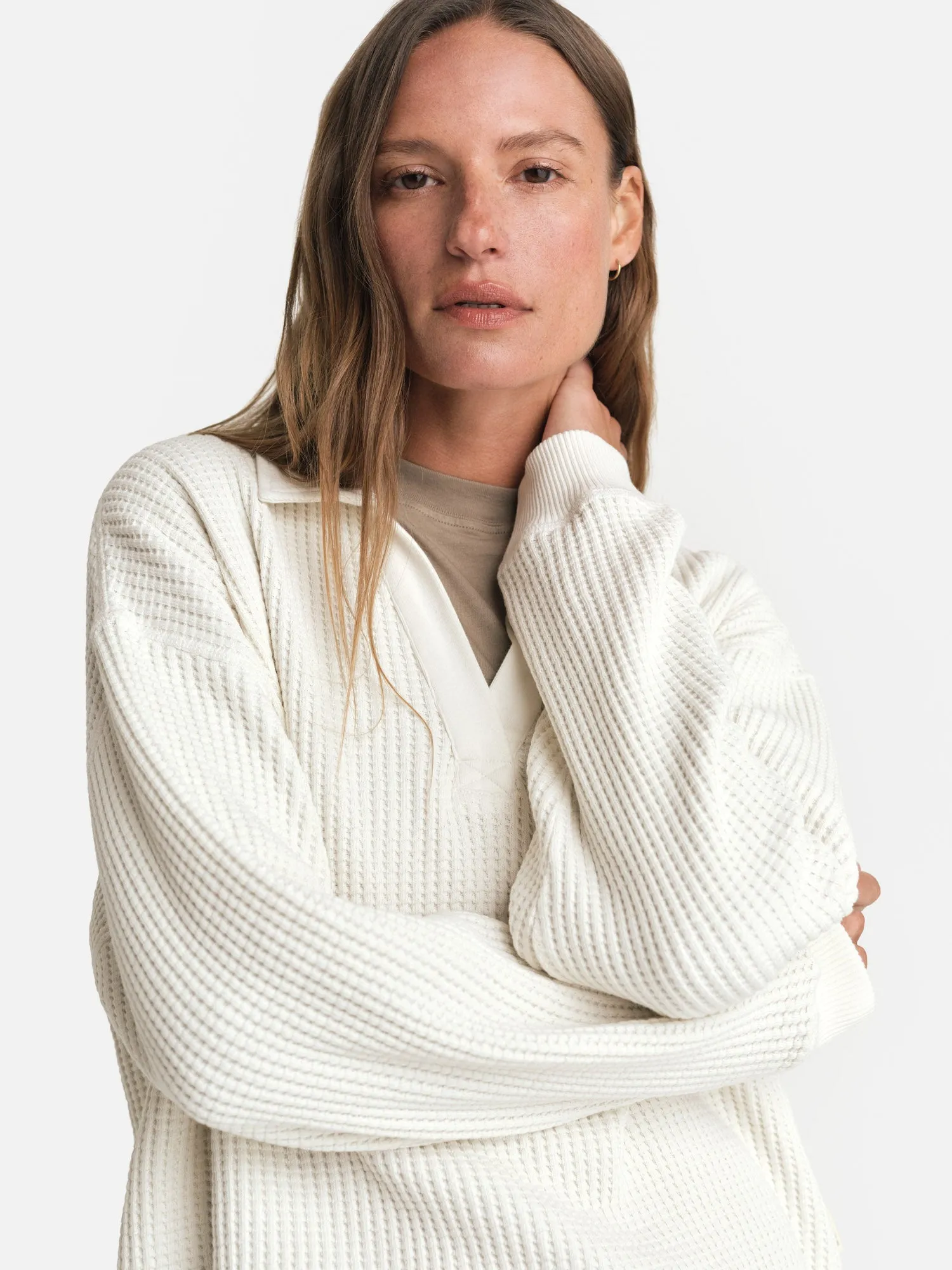 Organic Waffle Polo sold by MATE the Label product image thumbnail 3