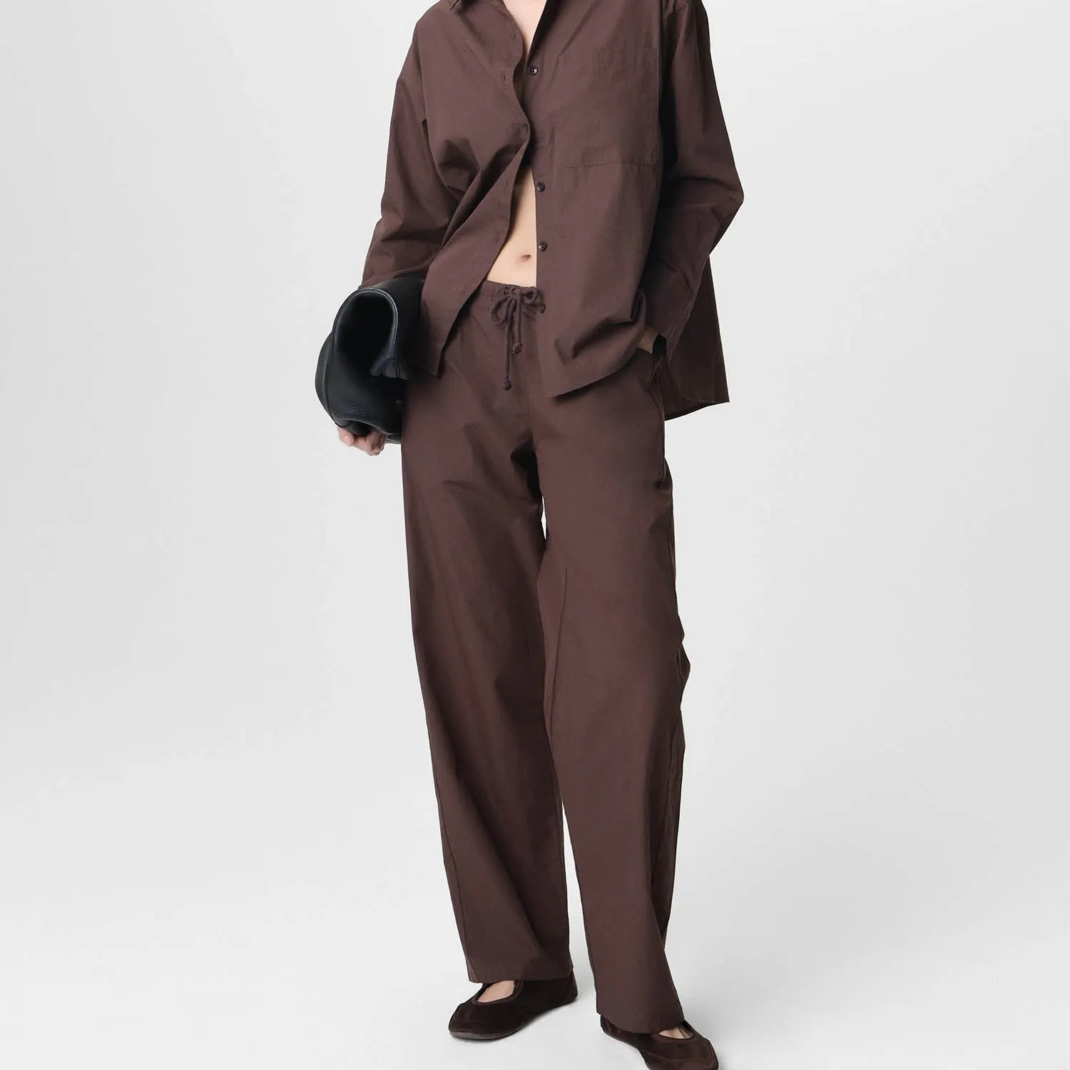 Organic Poplin Essential Pant sold by MATE the Label