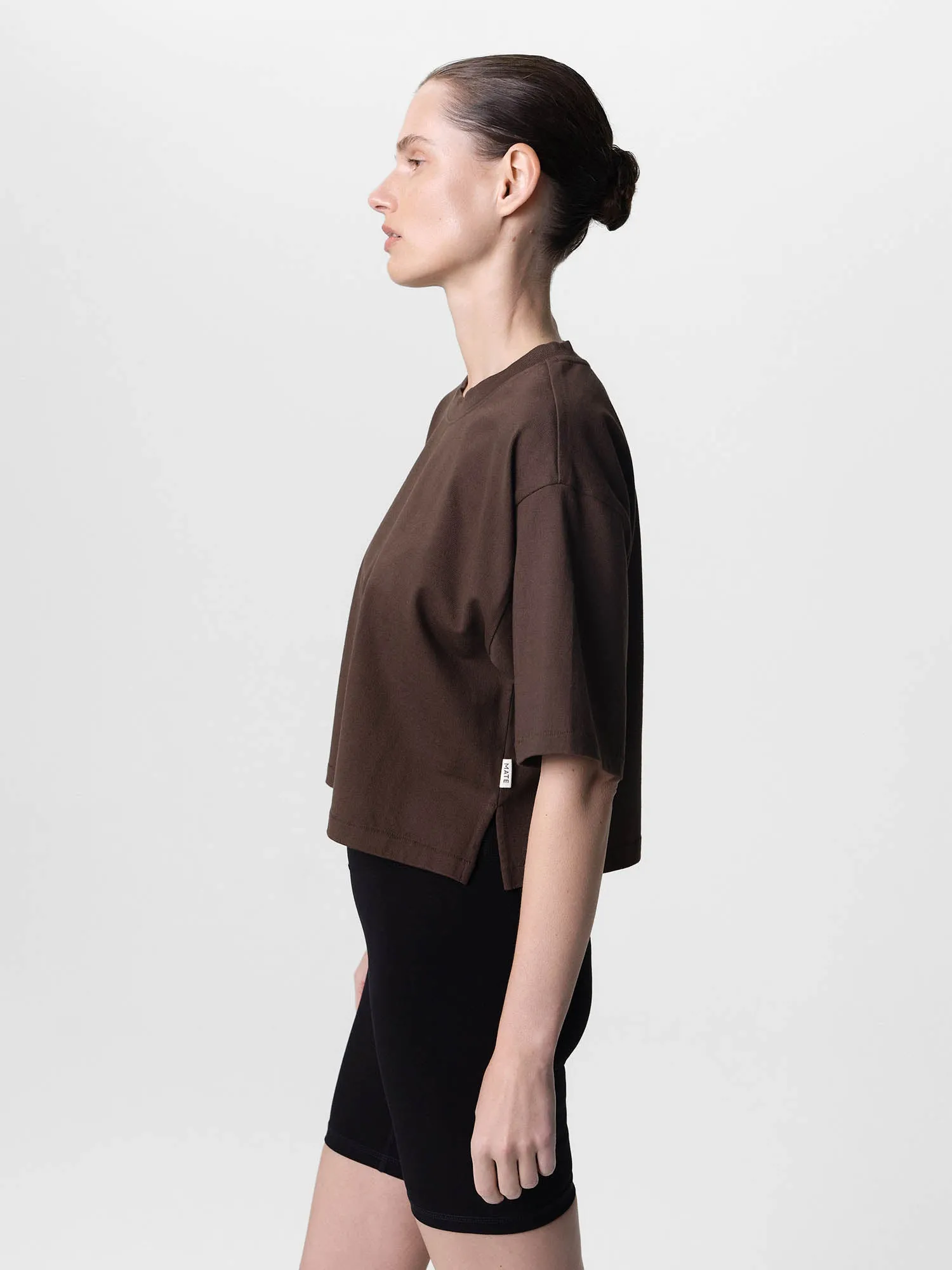 Organic Structured Cotton Cropped Tee sold by MATE the Label product image thumbnail 4