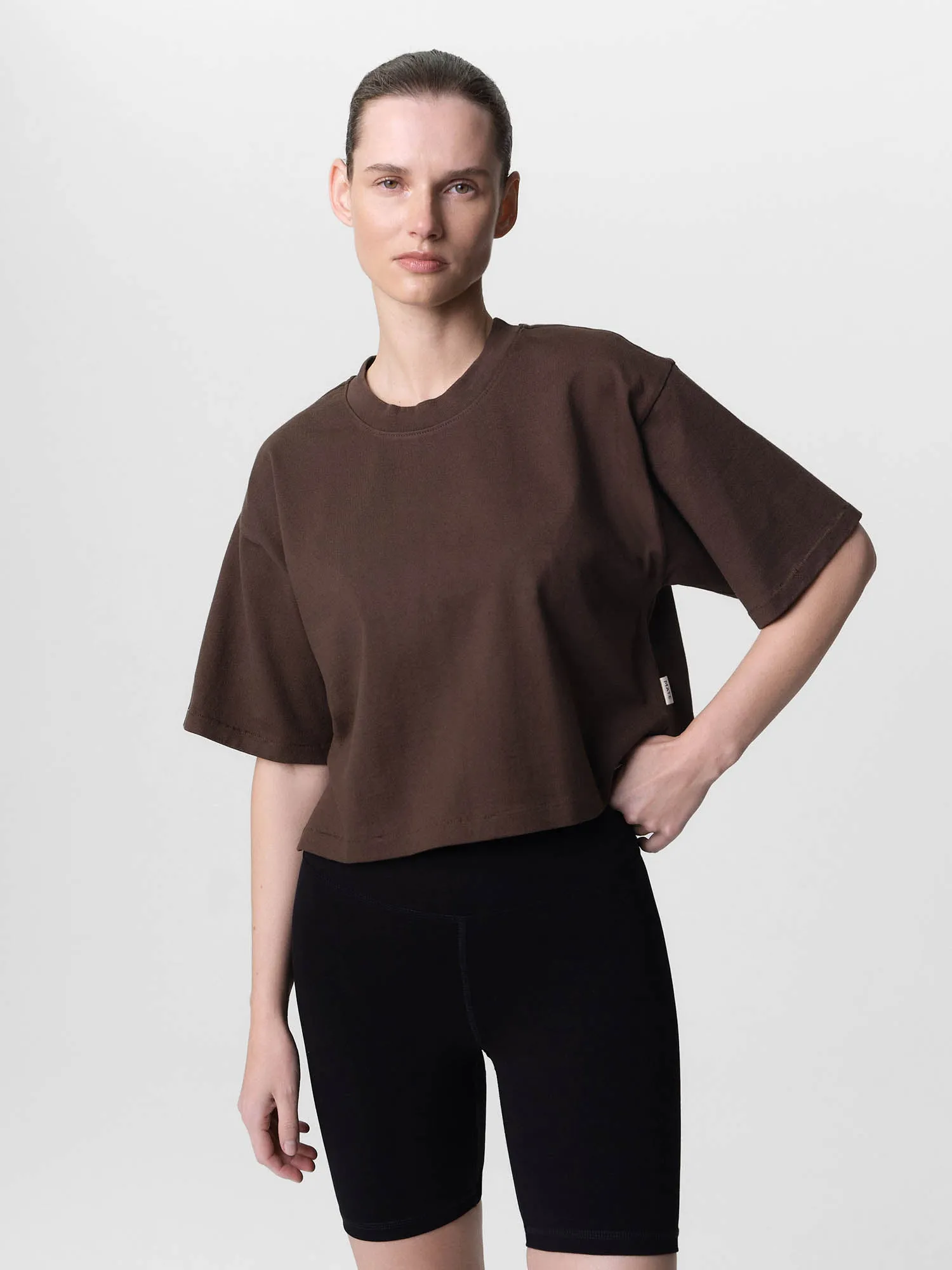 Organic Structured Cotton Cropped Tee sold by MATE the Label product image thumbnail 2