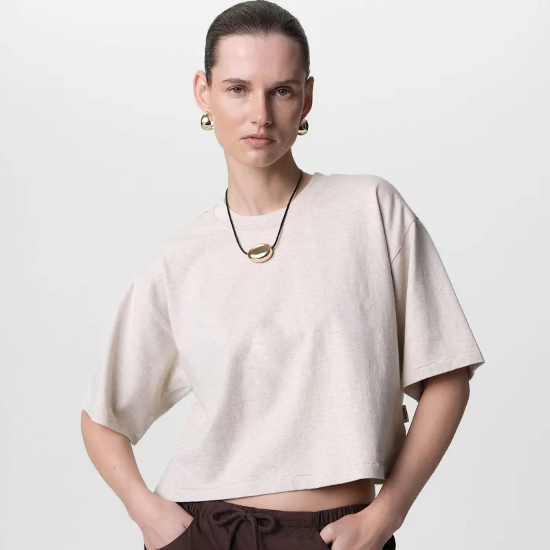 Organic Structured Cotton Cropped Tee sold by MATE the Label