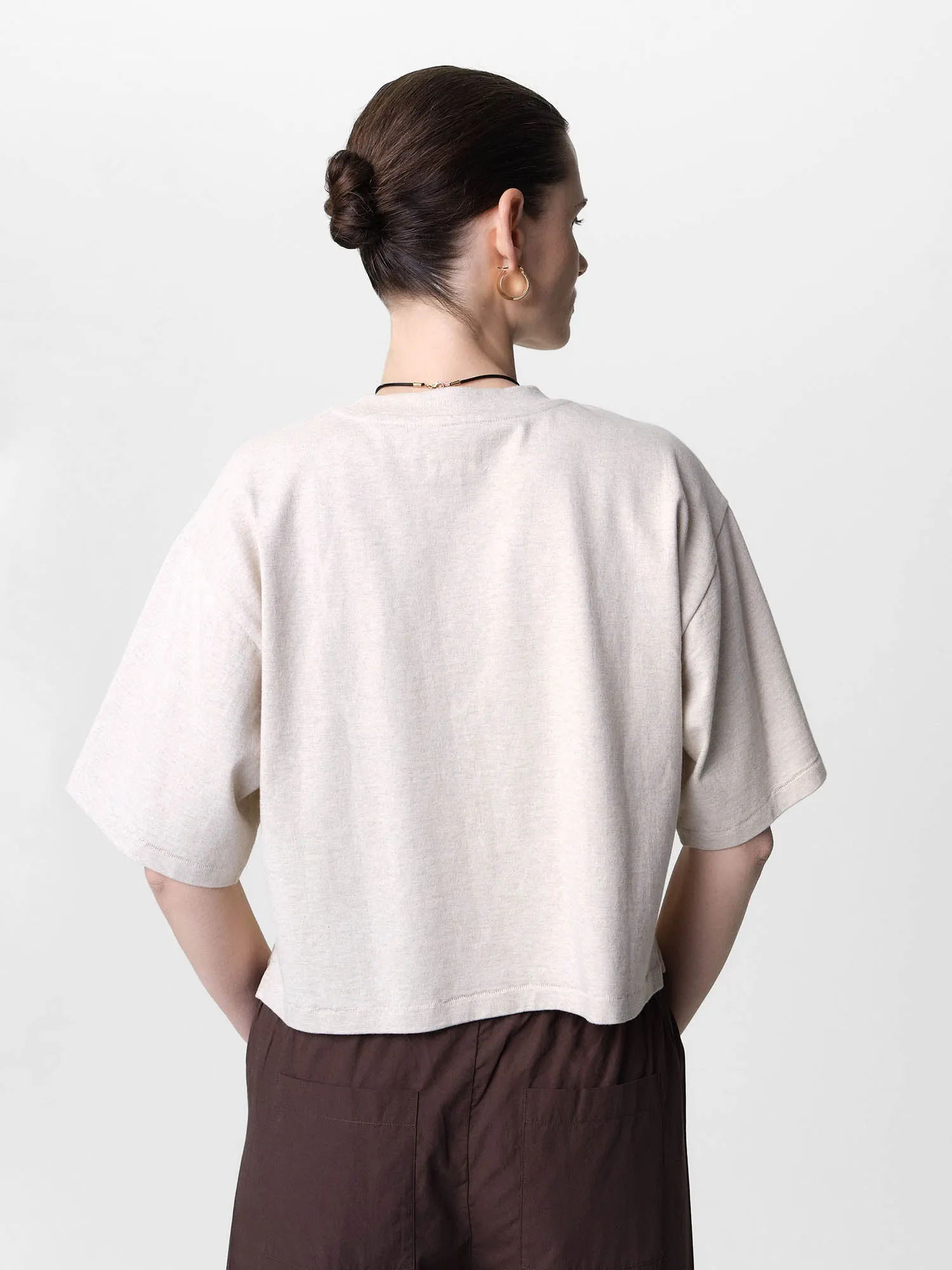 Organic Structured Cotton Cropped Tee sold by MATE the Label product image thumbnail 5