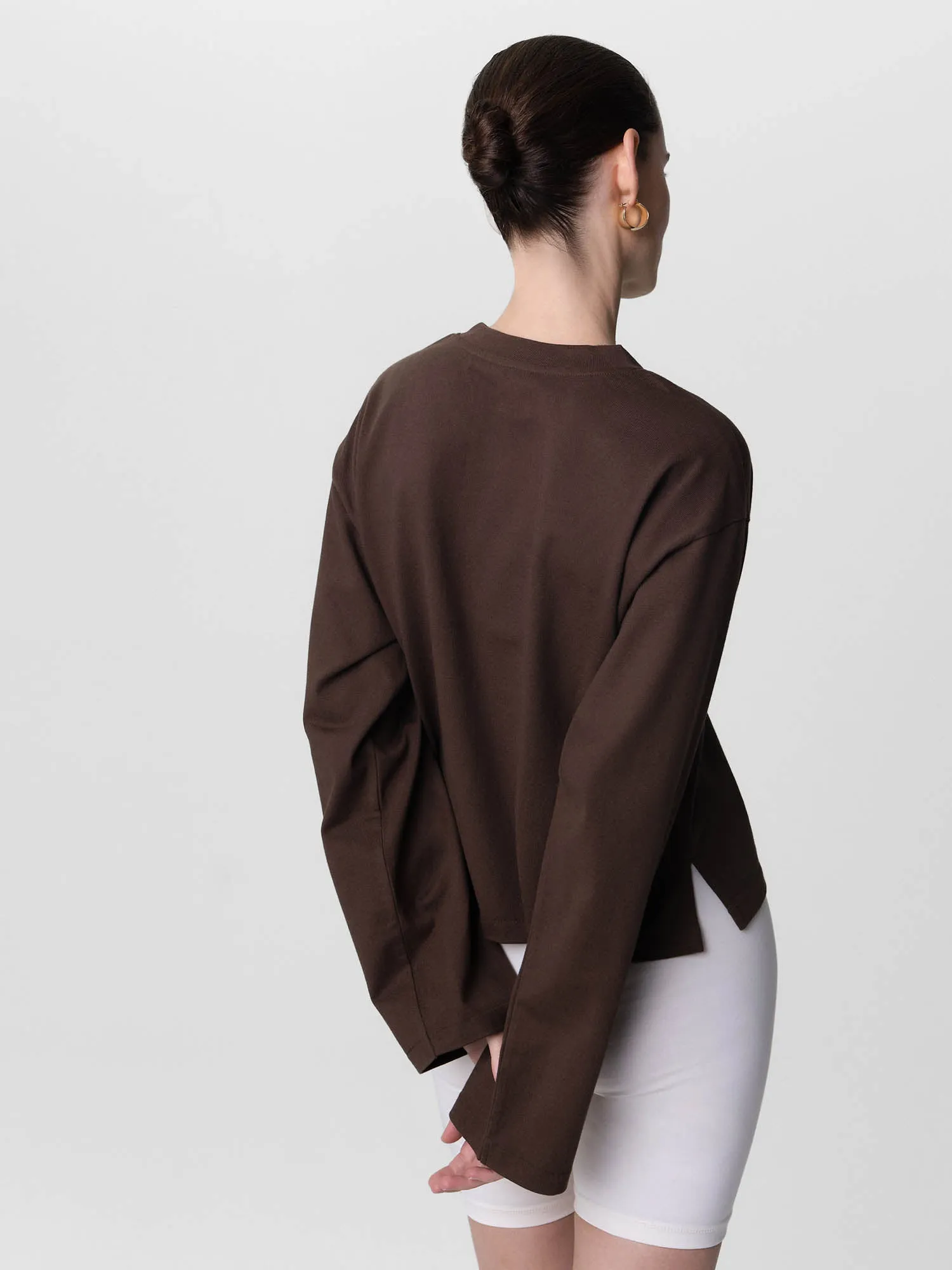 Organic Structured Cotton Long Sleeve Tee sold by MATE the Label product image thumbnail 5