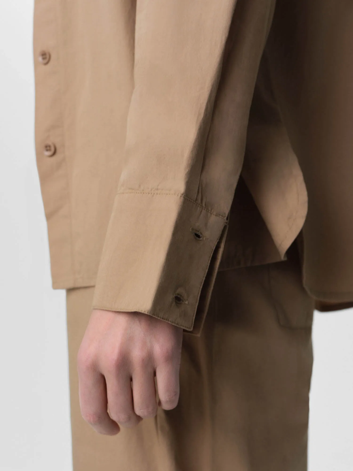 Organic Poplin Long Sleeve Button Down sold by MATE the Label product image thumbnail 3