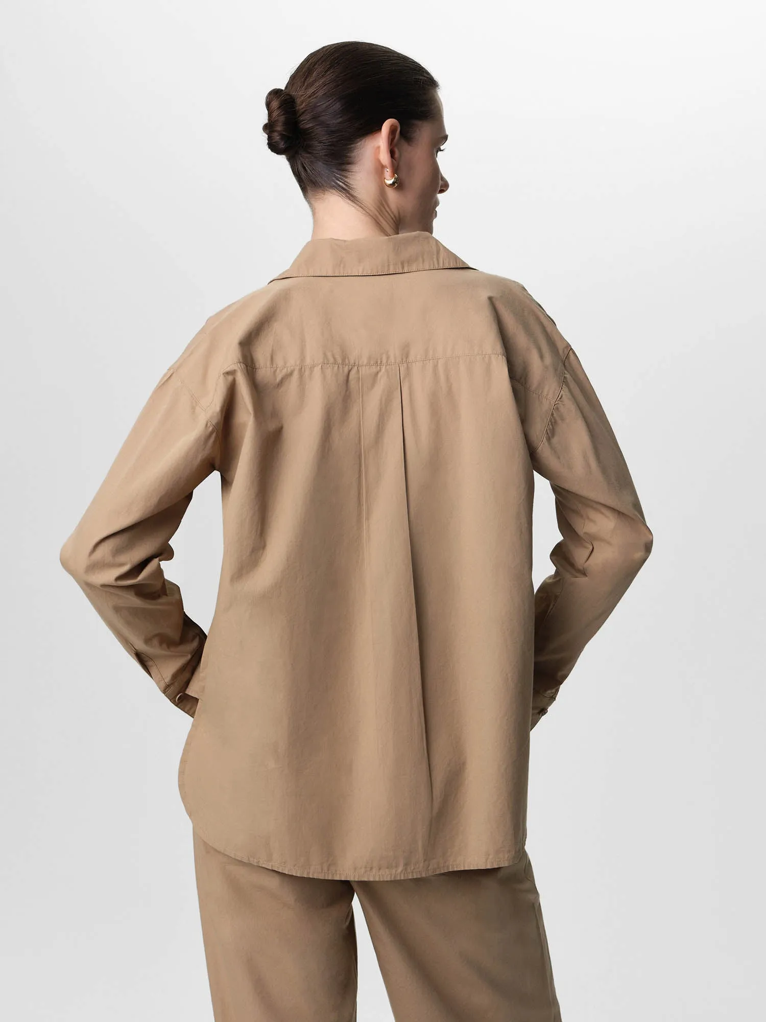 Organic Poplin Long Sleeve Button Down sold by MATE the Label product image thumbnail 5