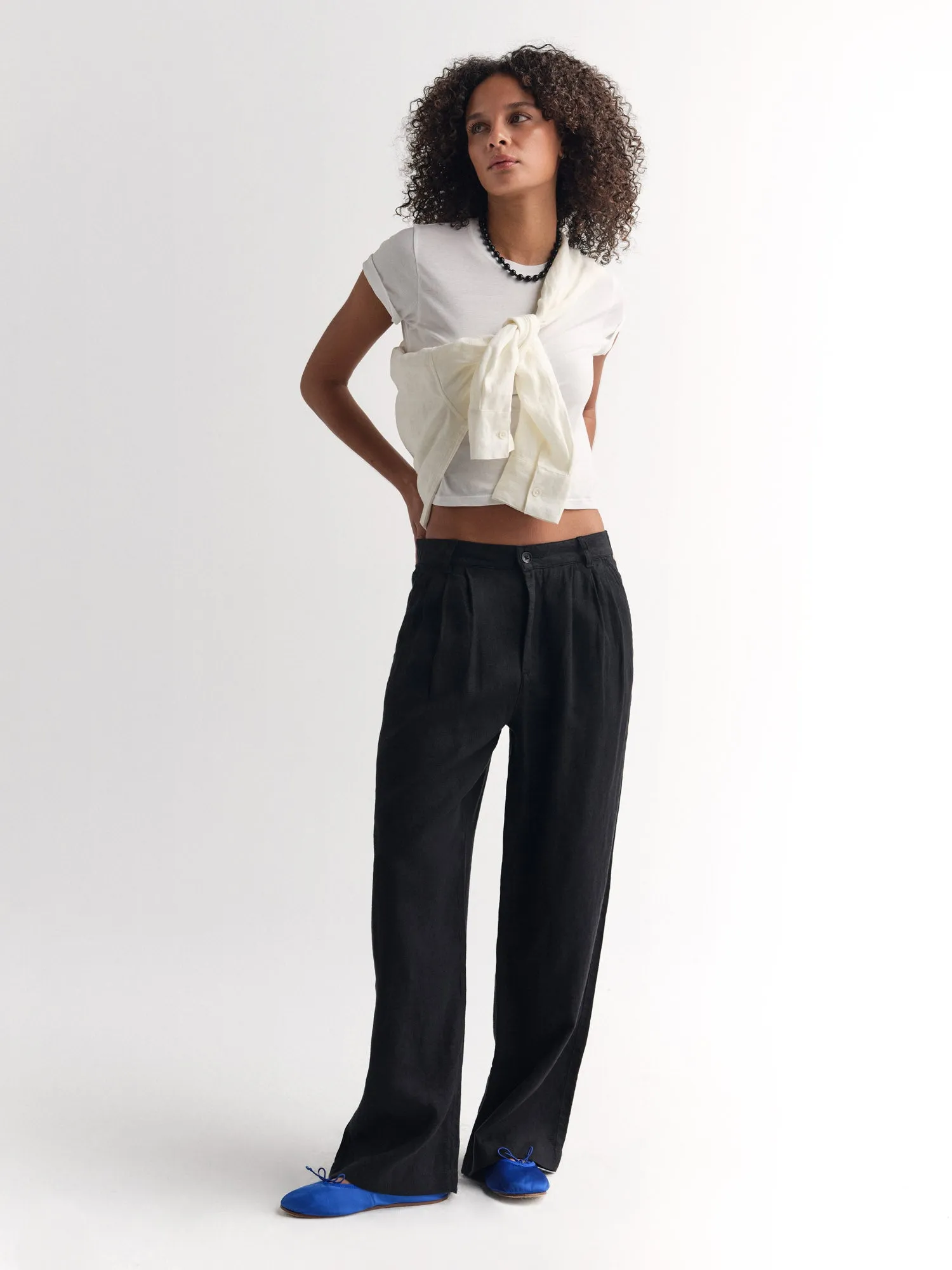 Organic Linen Pleated Pant sold by MATE the Label product image thumbnail 2