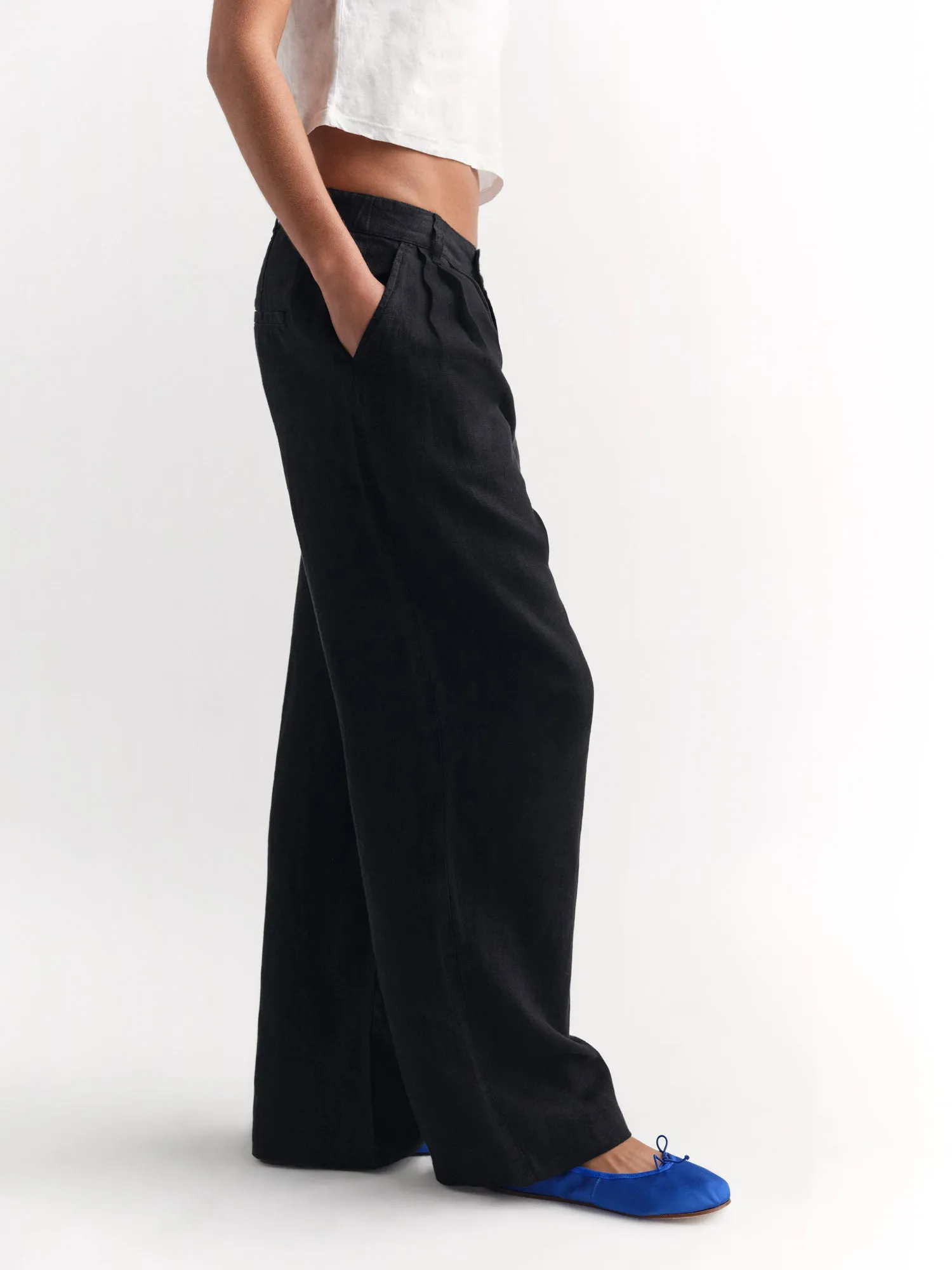Organic Linen Pleated Pant sold by MATE the Label product image thumbnail 5