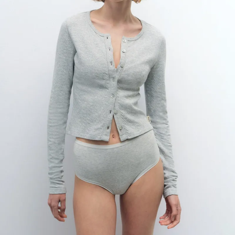 Organic Pointelle Cardigan made by MATE the Label
