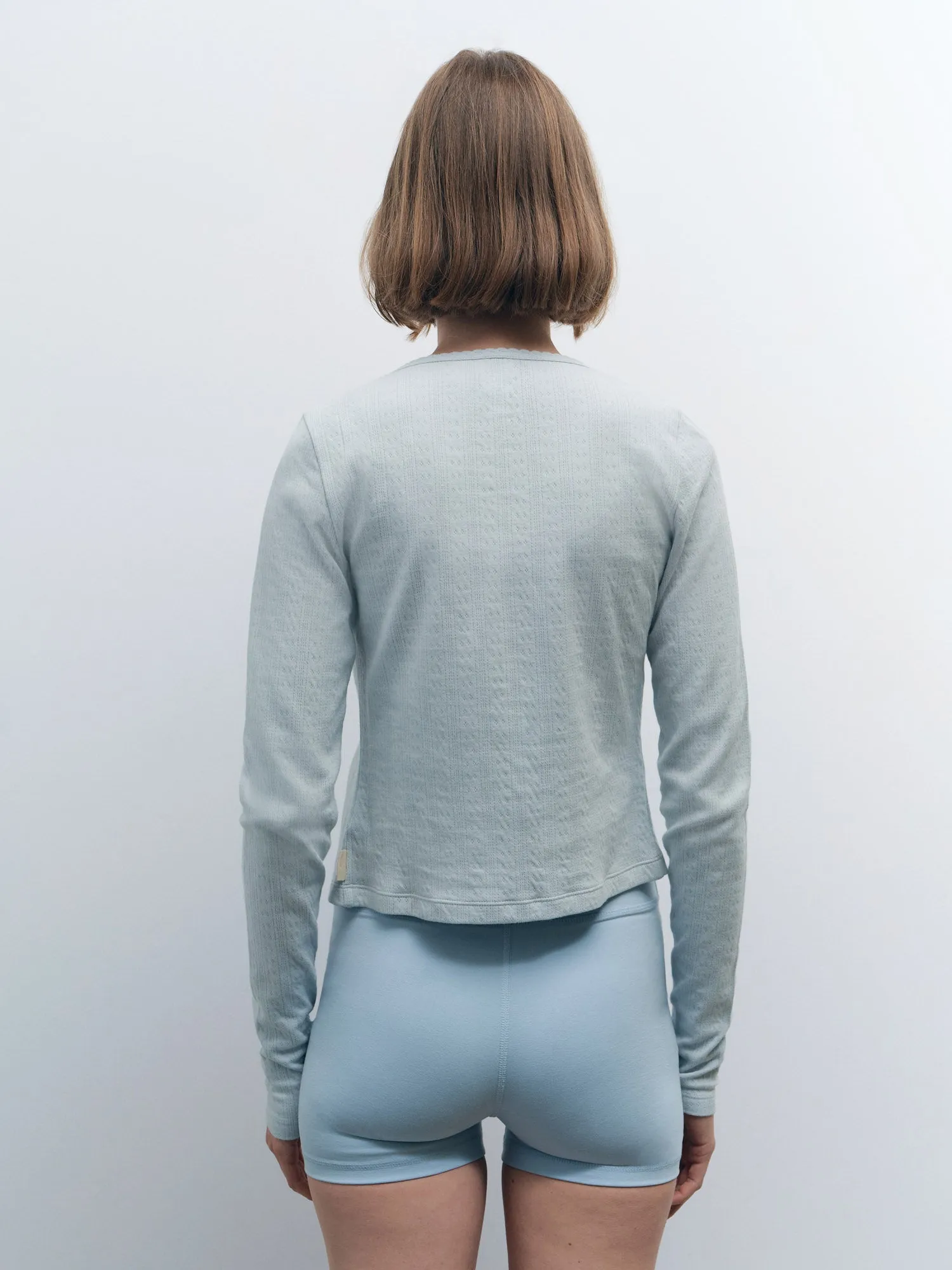 Organic Pointelle Cardigan sold by MATE the Label product image thumbnail 5