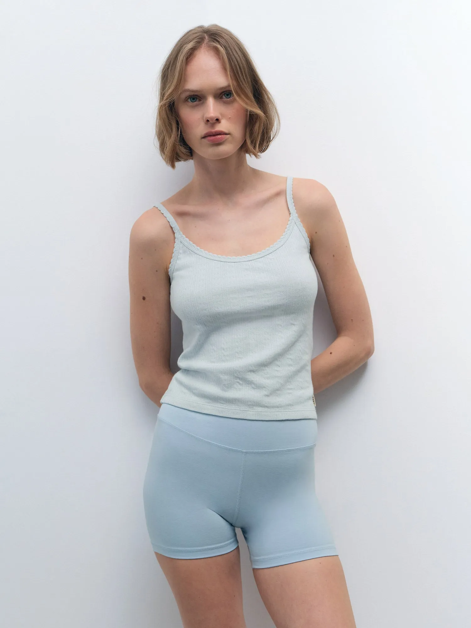 Organic Pointelle Tank sold by MATE the Label product image thumbnail 2