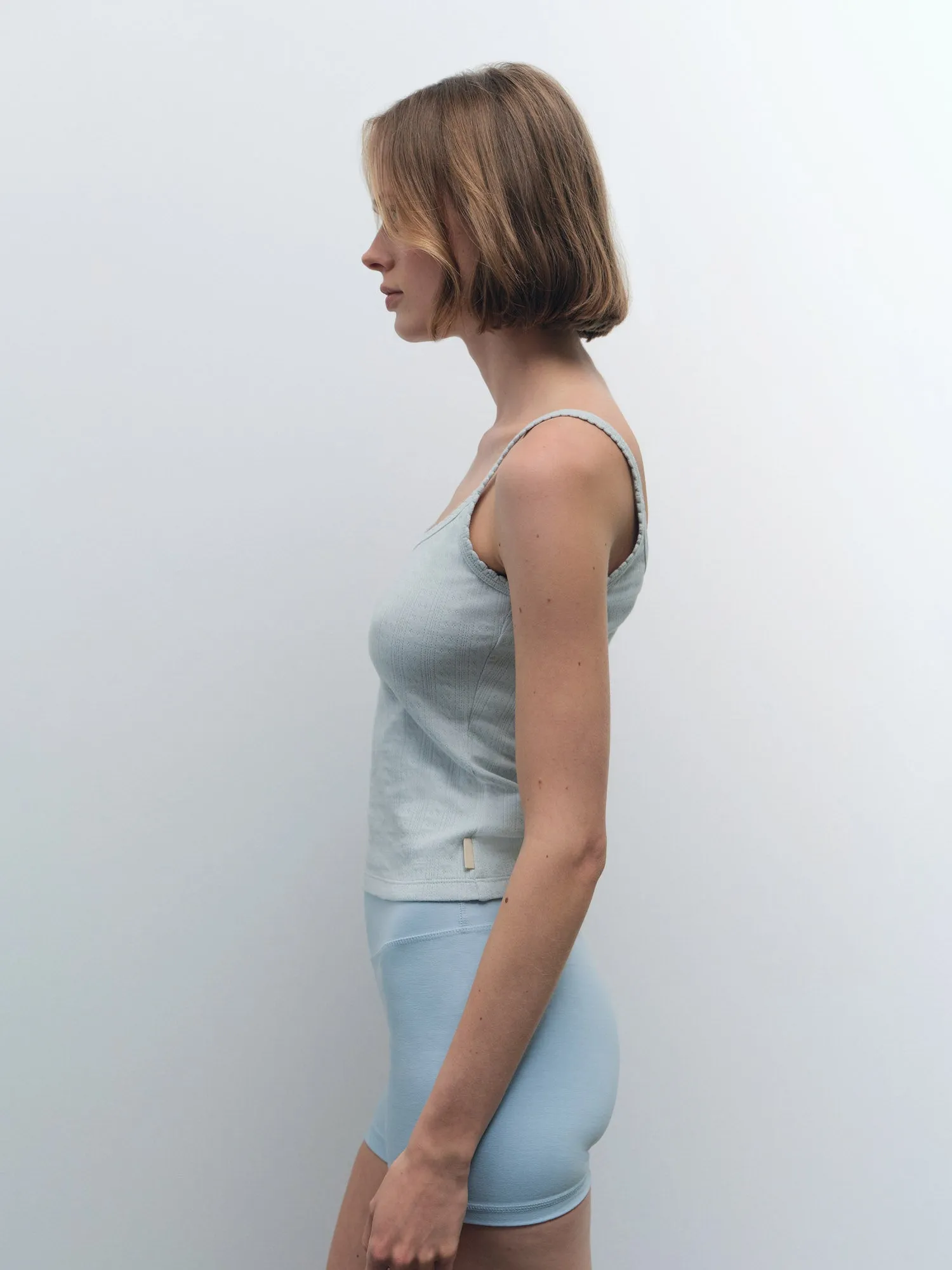 Organic Pointelle Tank sold by MATE the Label product image thumbnail 4