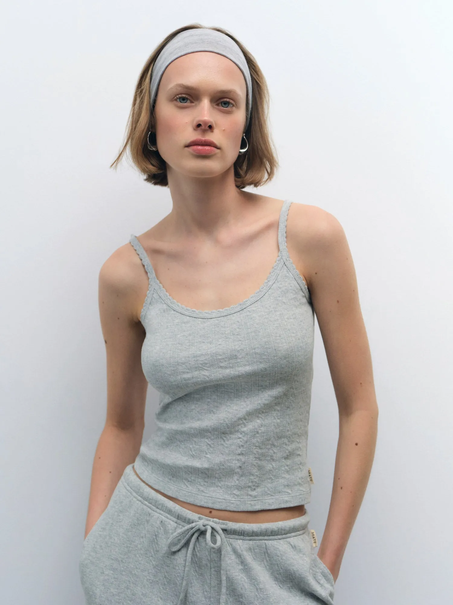 Organic Pointelle Tank sold by MATE the Label product image thumbnail 2