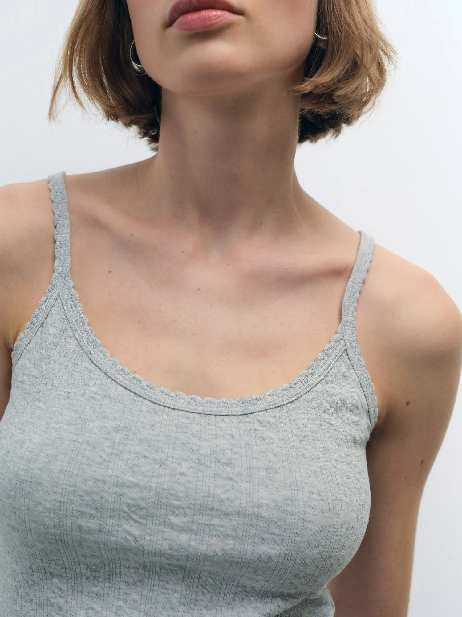 Organic Pointelle Tank sold by MATE the Label product image thumbnail 3