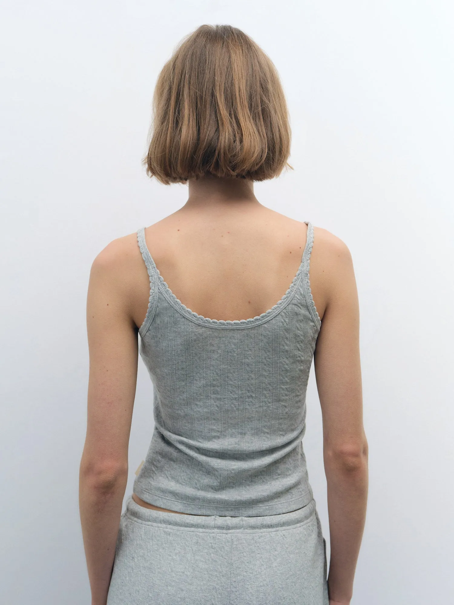 Organic Pointelle Tank sold by MATE the Label product image thumbnail 5
