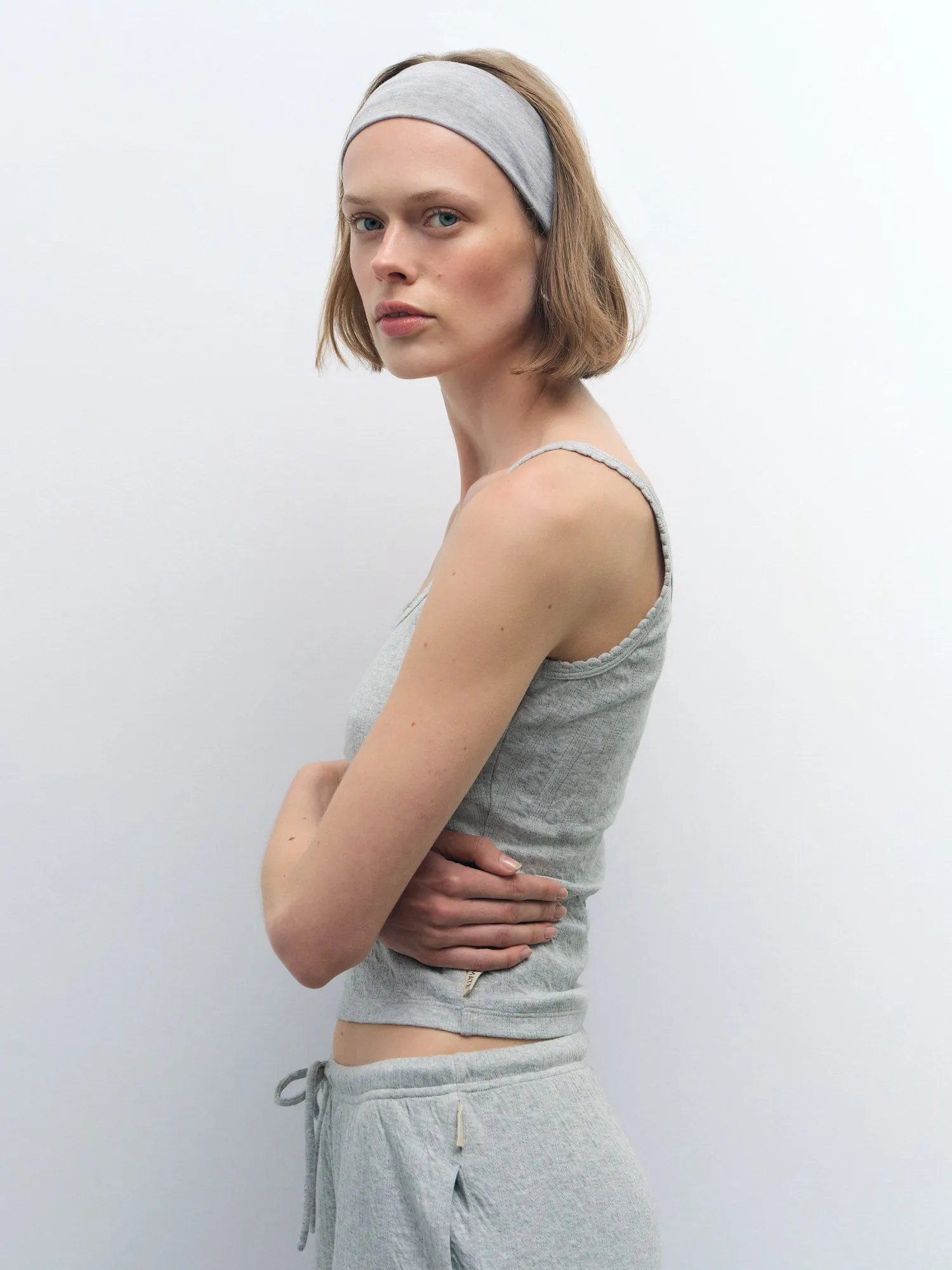 Organic Pointelle Tank sold by MATE the Label product image thumbnail 4