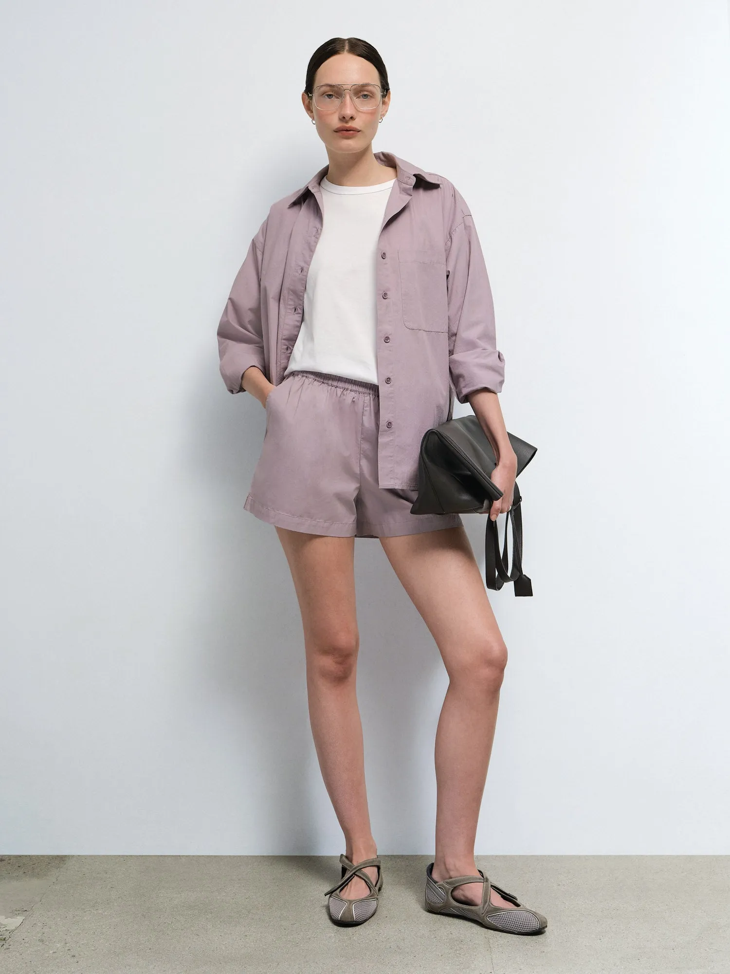 Organic Poplin Long Sleeve Button Down sold by MATE the Label product image thumbnail 5