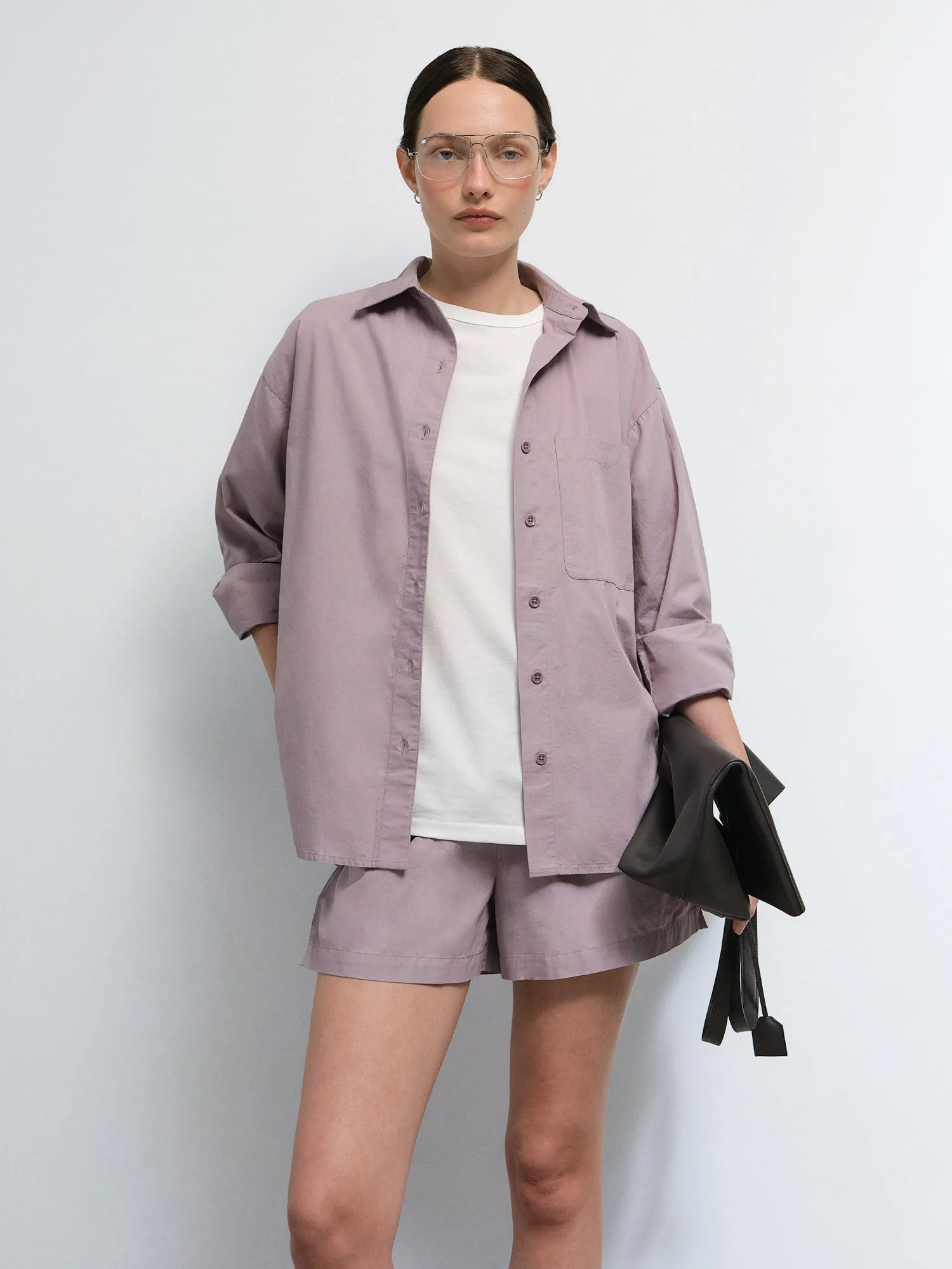 Organic Poplin Long Sleeve Button Down sold by MATE the Label product image thumbnail 2