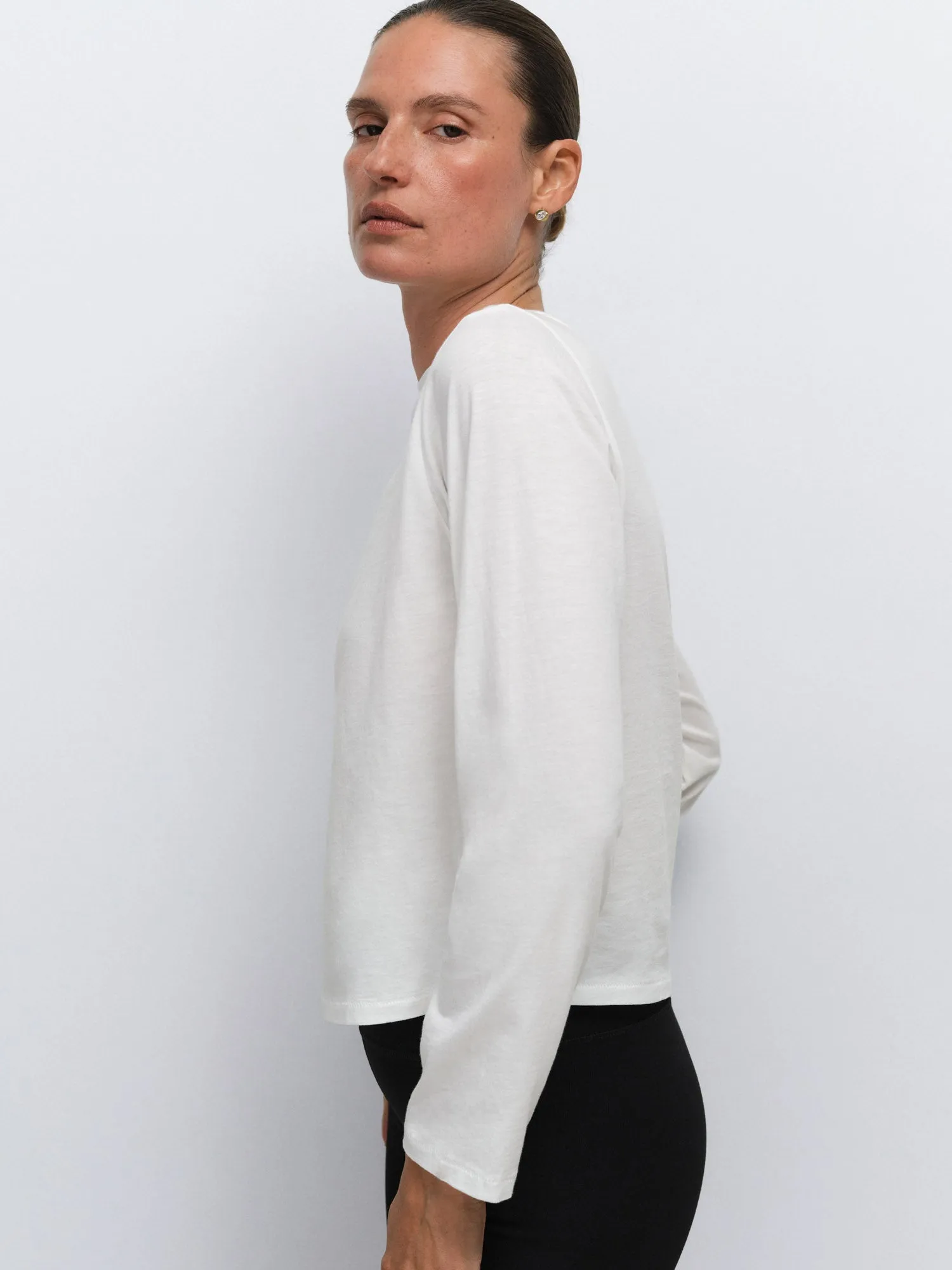 Organic Pima Long Sleeve Tee sold by MATE the Label product image thumbnail 5