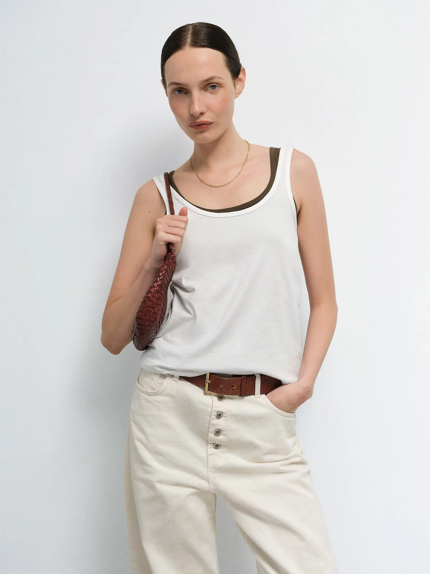 Organic Pima Layering Tank sold by MATE the Label product image thumbnail 5