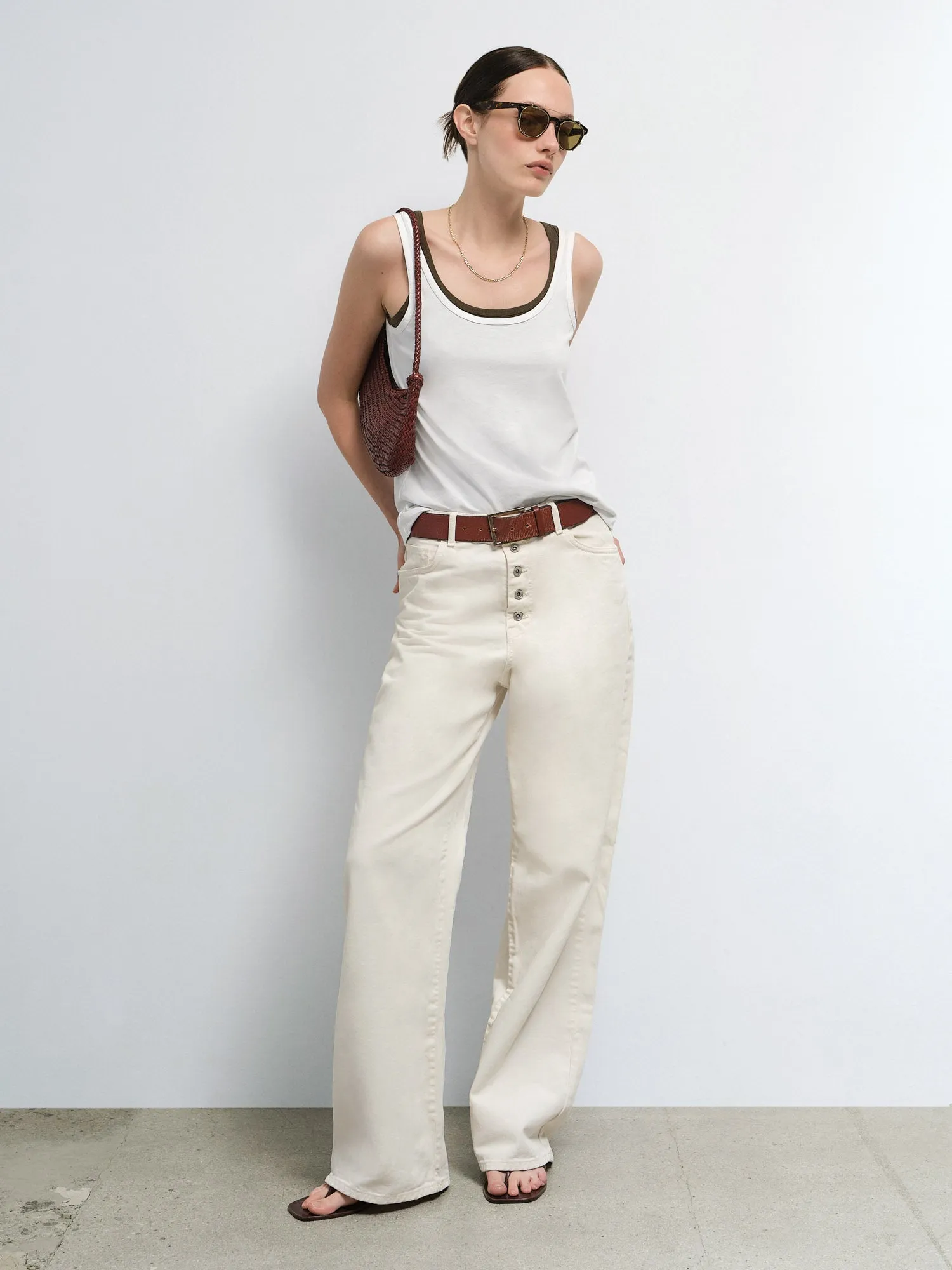 Organic Pima Layering Tank sold by MATE the Label product image thumbnail 4