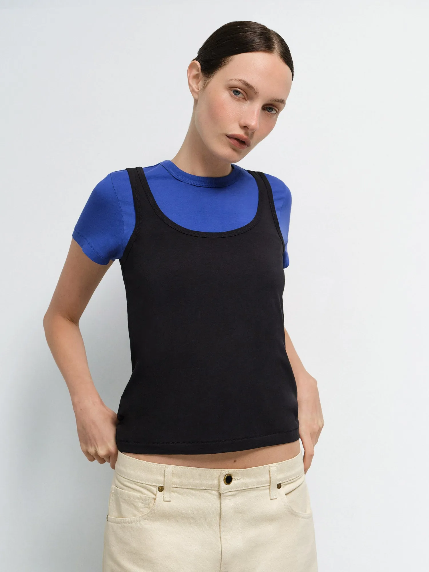 Organic Pima Layering Tank sold by MATE the Label product image thumbnail 5