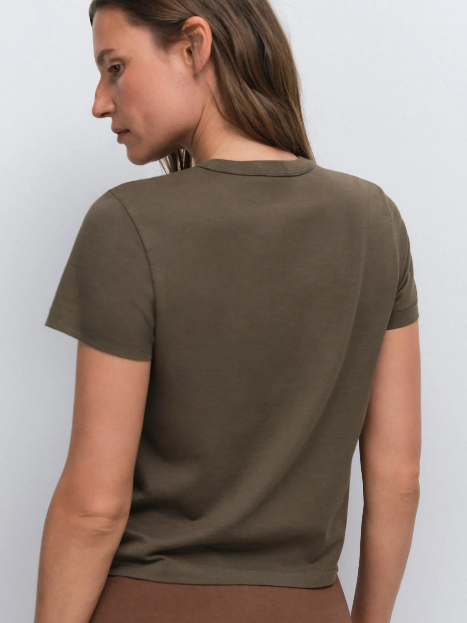 Organic Pima Shrunken Tee sold by MATE the Label product image thumbnail 3