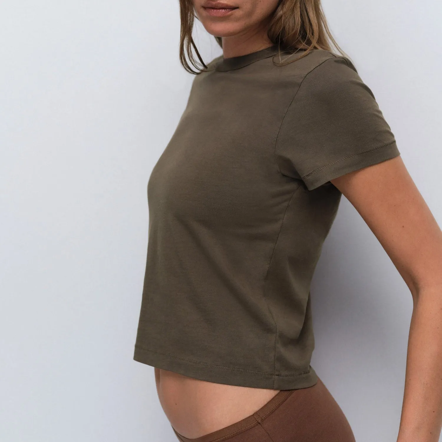 Organic Pima Shrunken Tee sold by MATE the Label