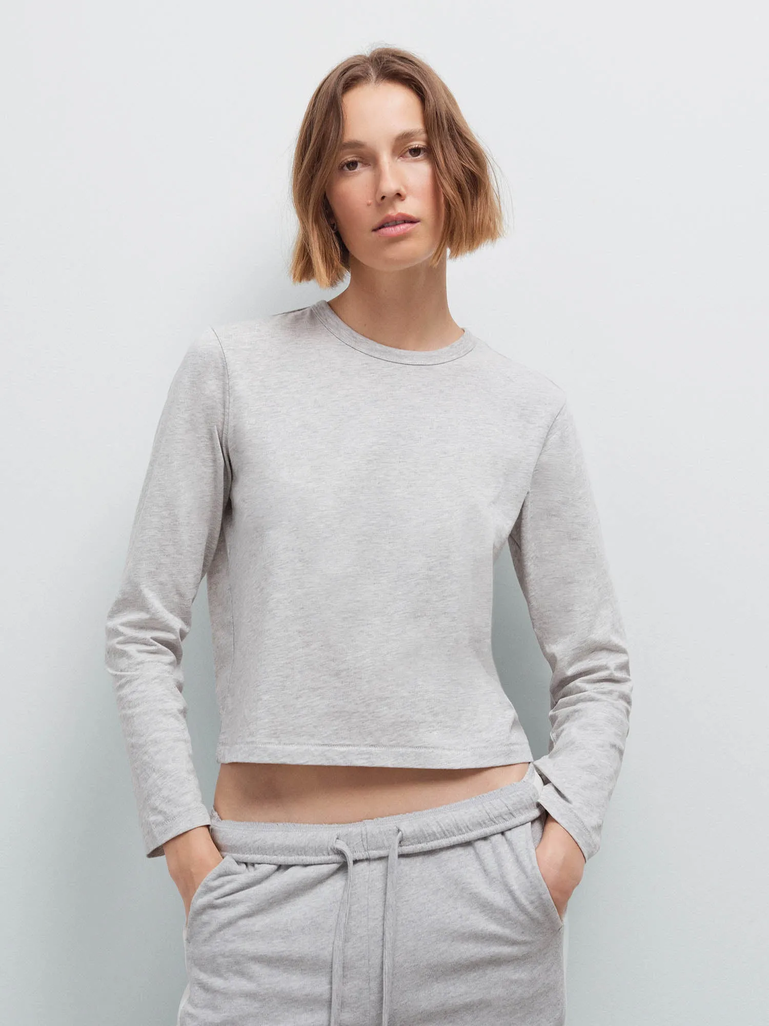 Organic Pima Long Sleeve Tee sold by MATE the Label product image thumbnail 2