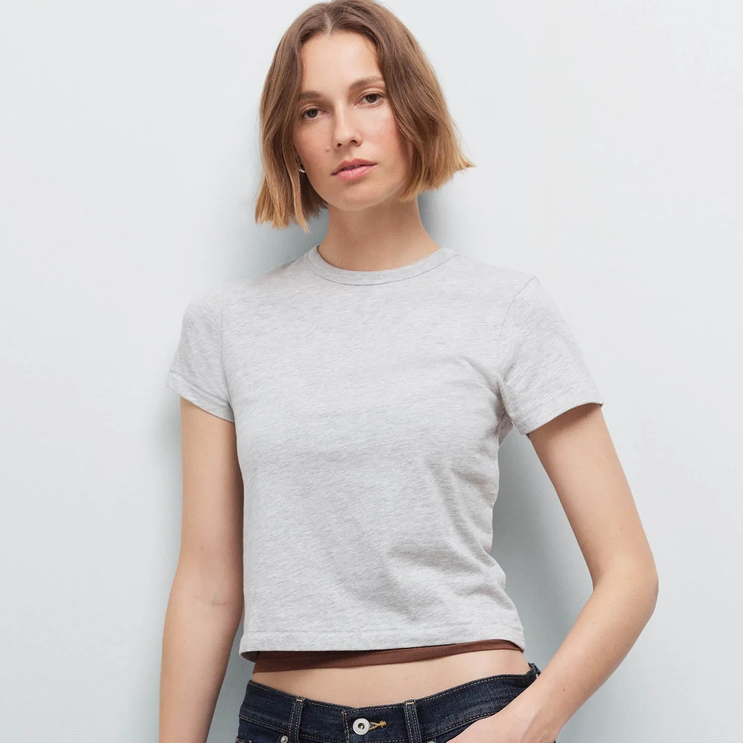 Organic Pima Shrunken Tee sold by MATE the Label