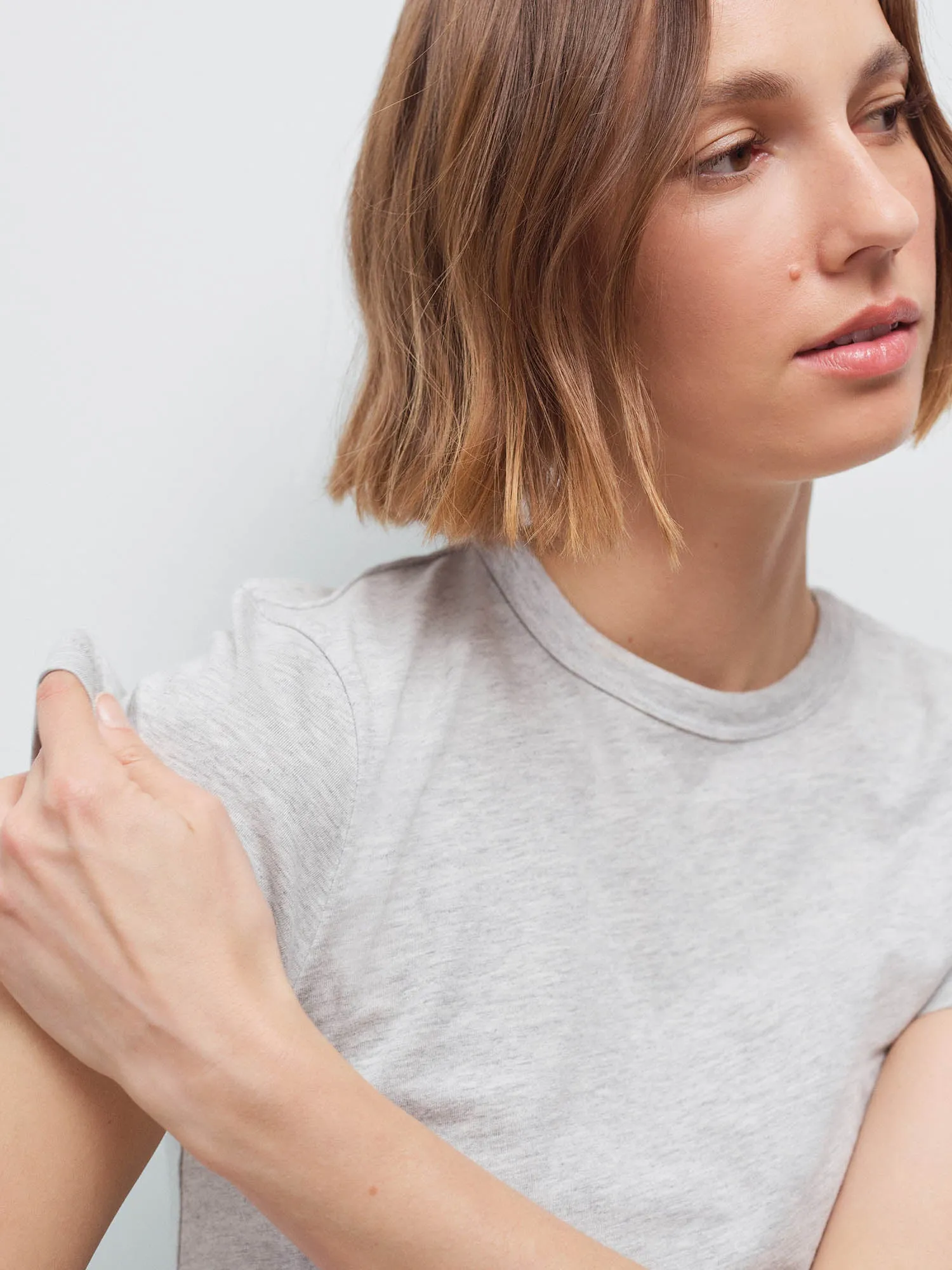 Organic Pima Shrunken Tee sold by MATE the Label product image thumbnail 5
