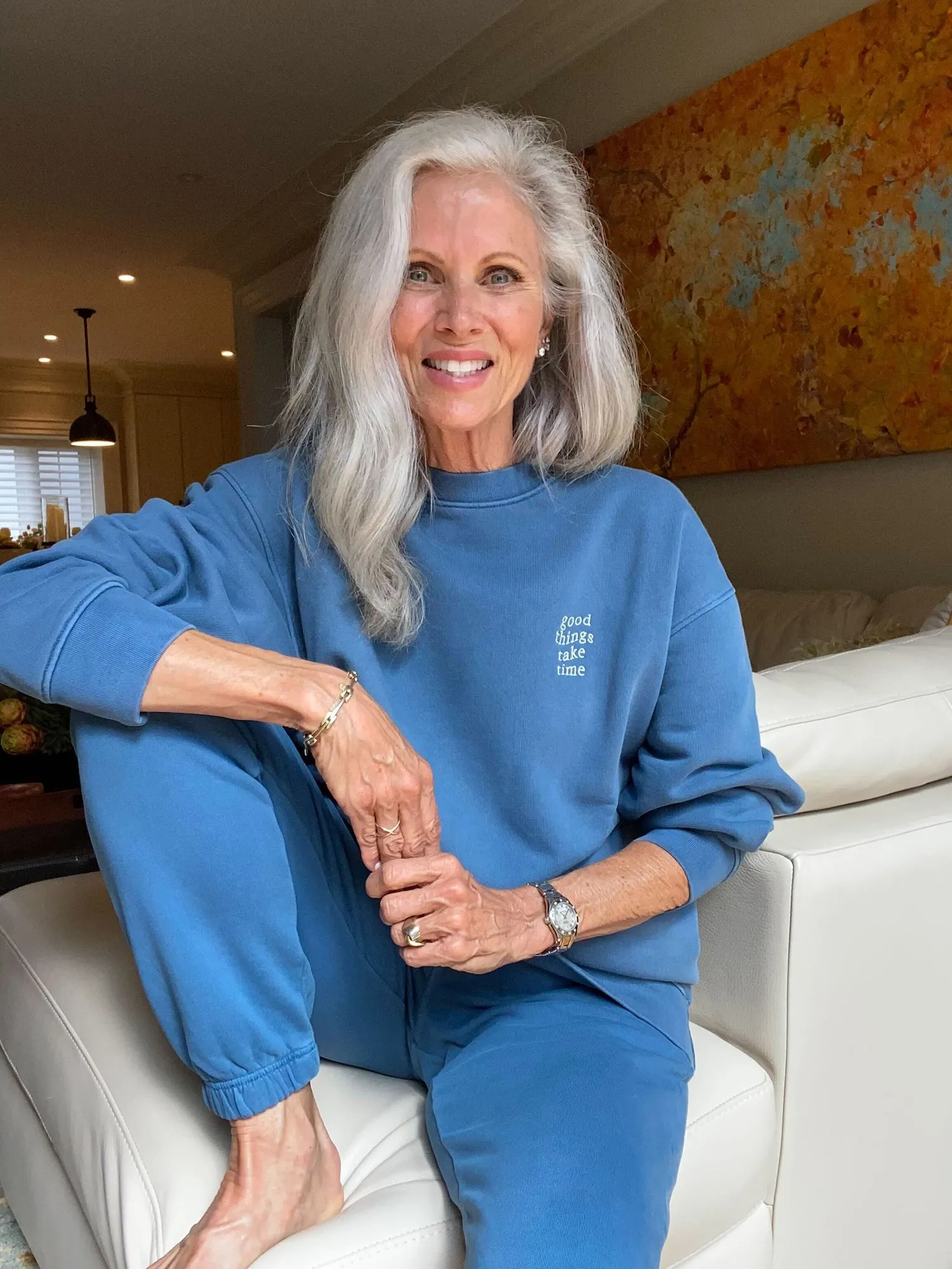 Organic Fleece Embroidered Oversized Sweatshirt sold by MATE the Label product image thumbnail 4