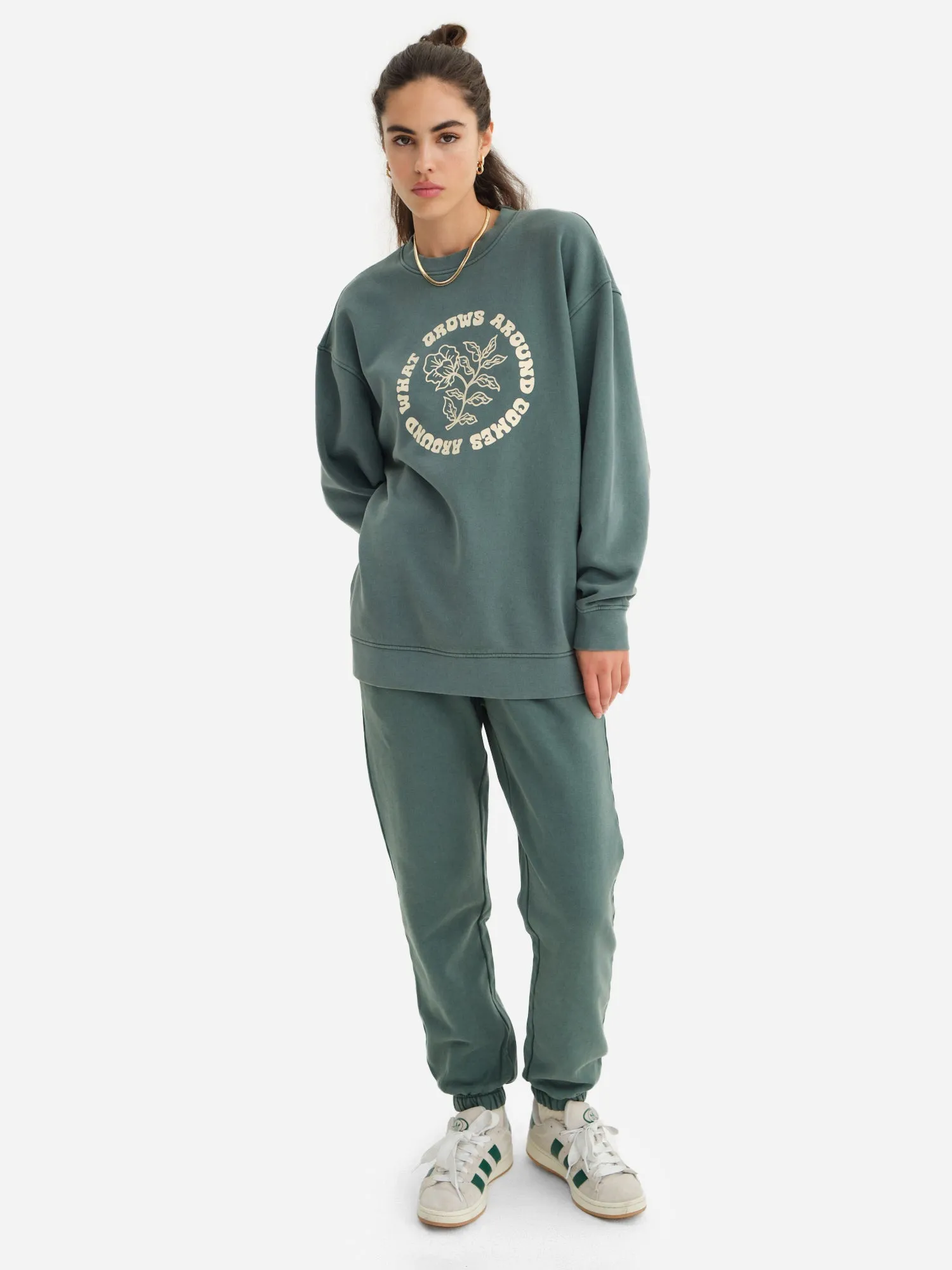 Organic Fleece Graphic Oversized Sweatshirt sold by MATE the Label product image thumbnail 3
